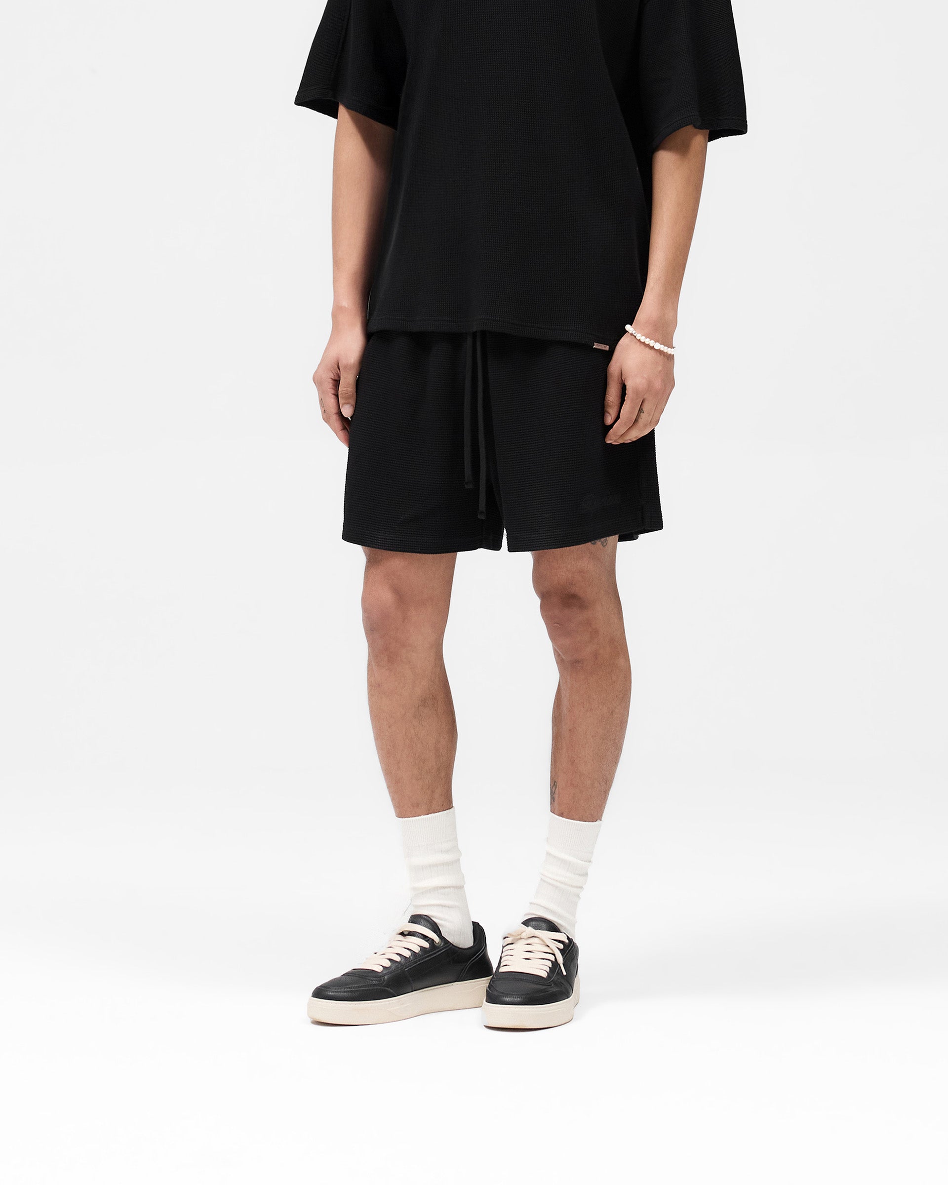 Waffle Shorts - Noir