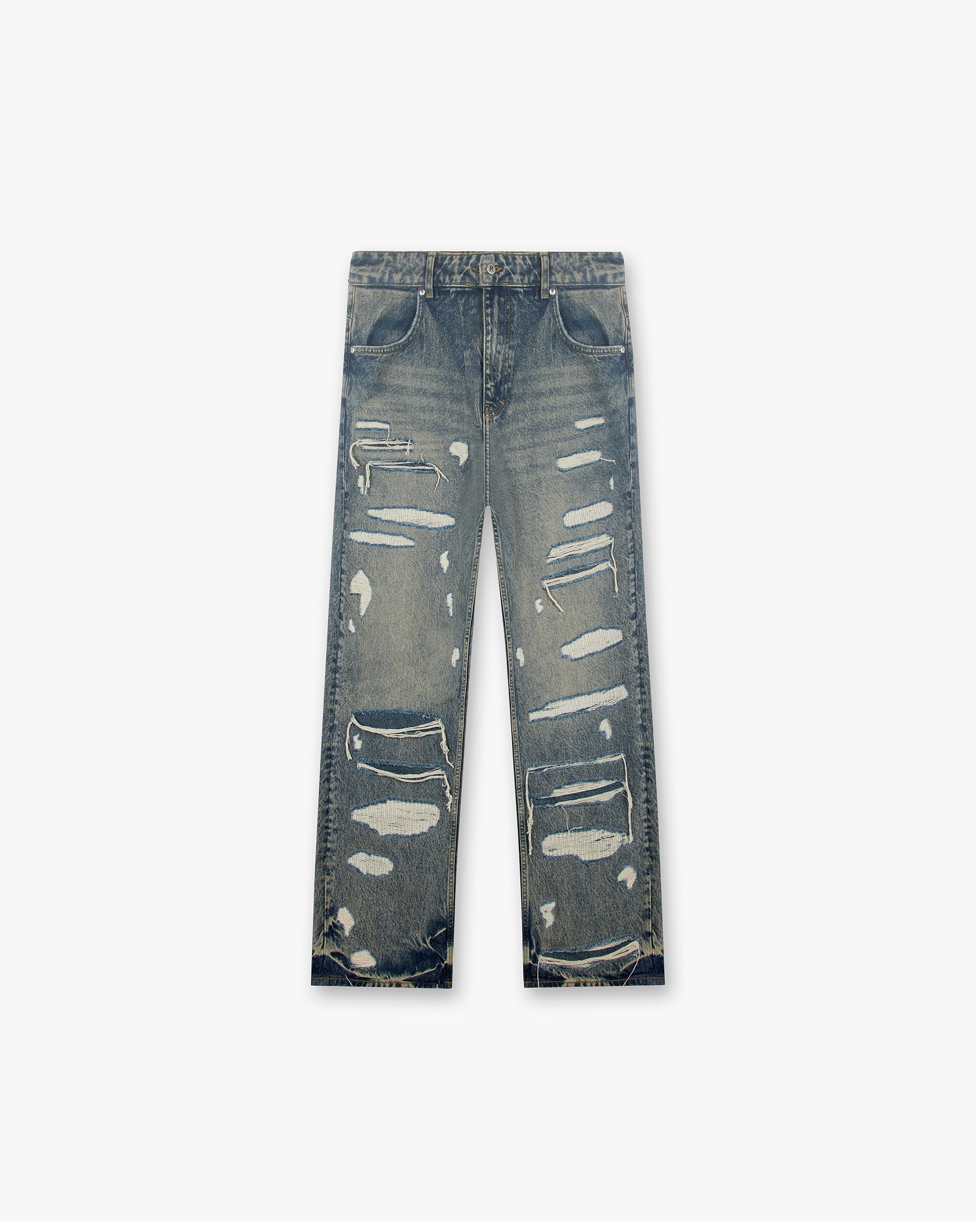 R3D Double Destroyer Baggy Denim - Azul Crema