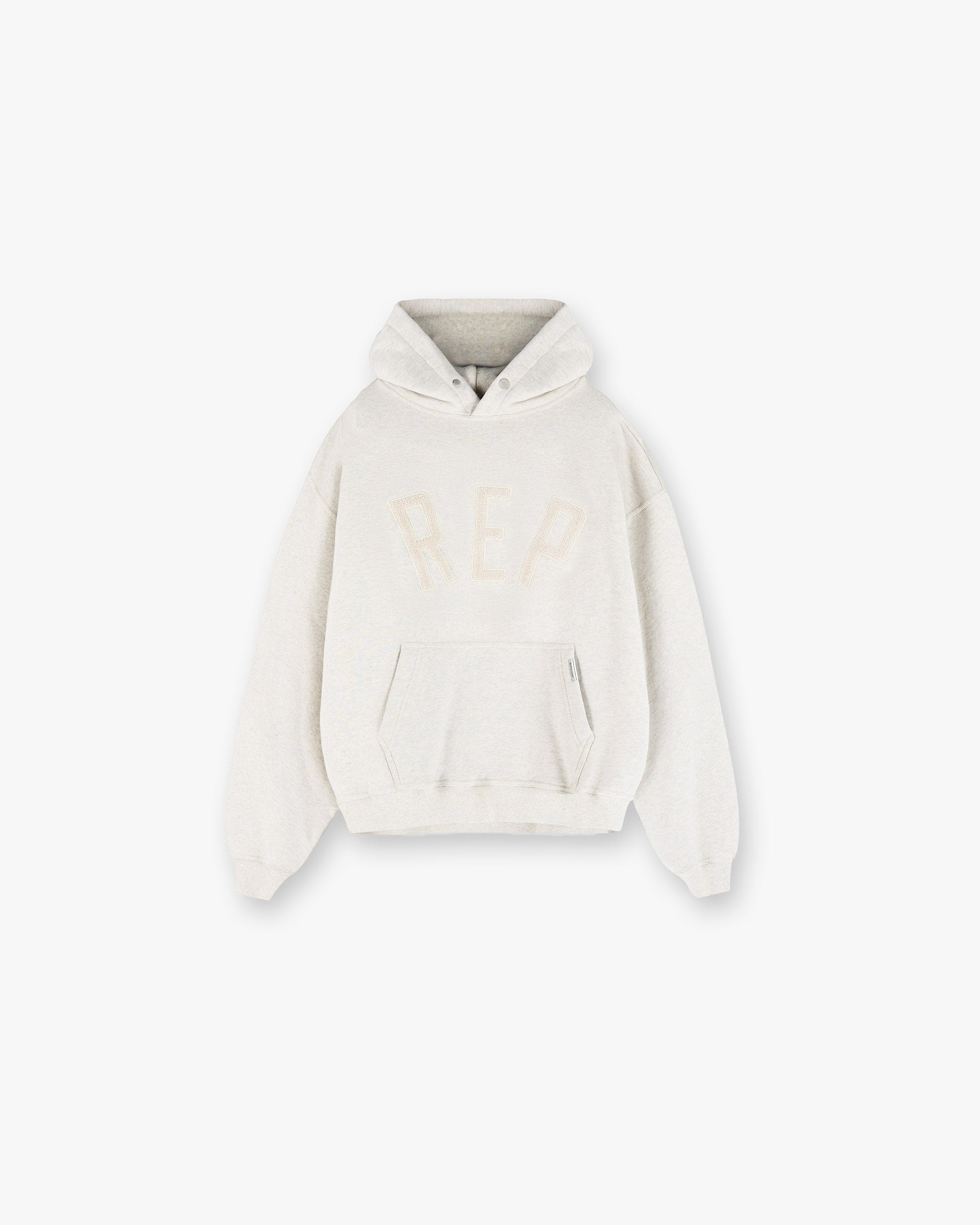 Rep Applique Hoodie - Crème Chiné