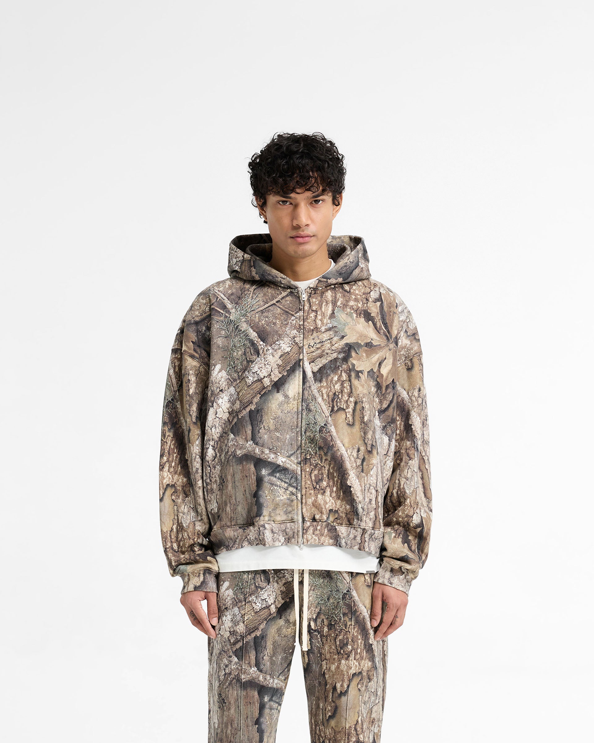 Realtree® Zip Up Camo Boxy Hoodie - Camuflaje
