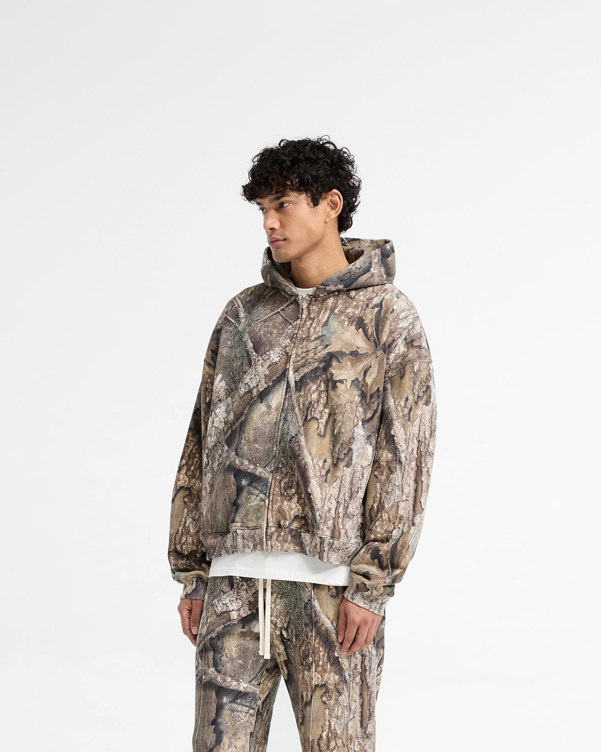 Realtree® Zip Up Camo Boxy Hoodie - Camuflaje