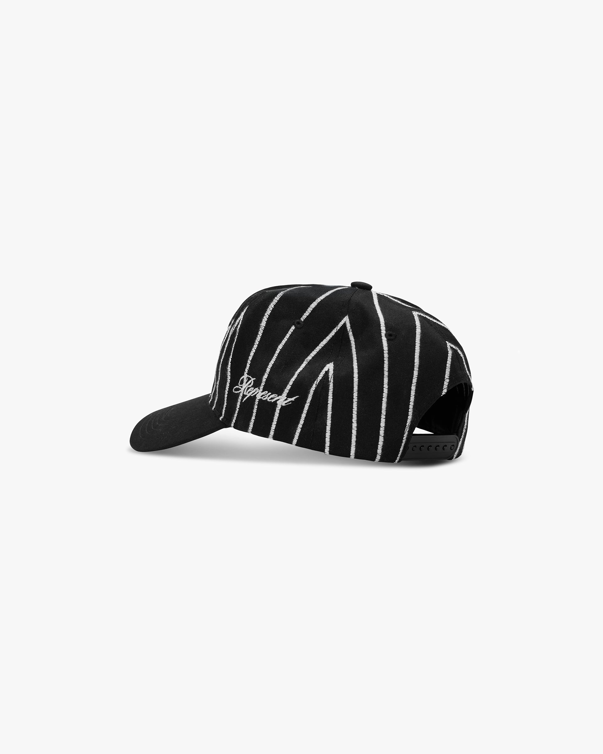 Initial Stripe Cap - Negro Azabache