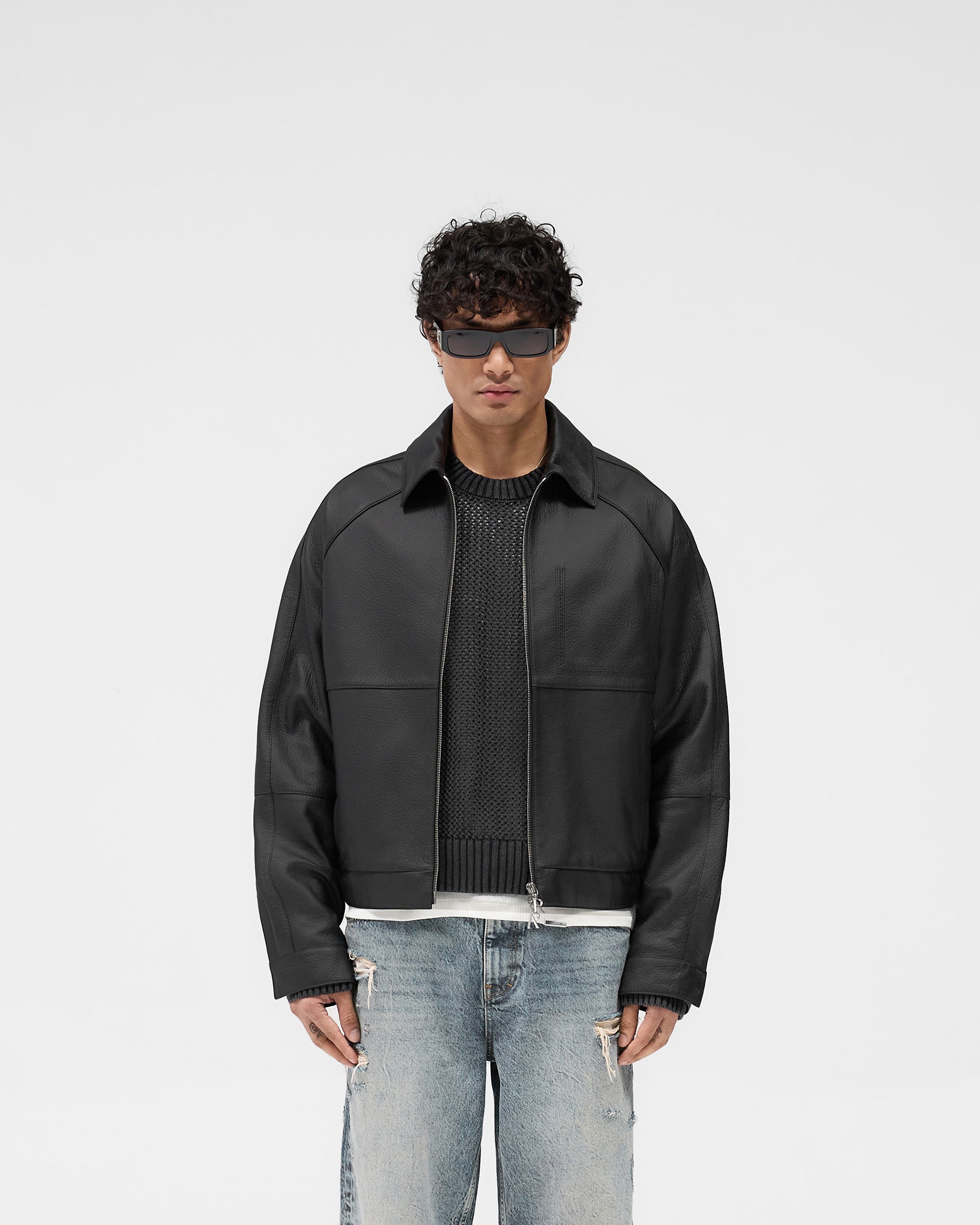 Overdrive Leather Jacket - Schwarz