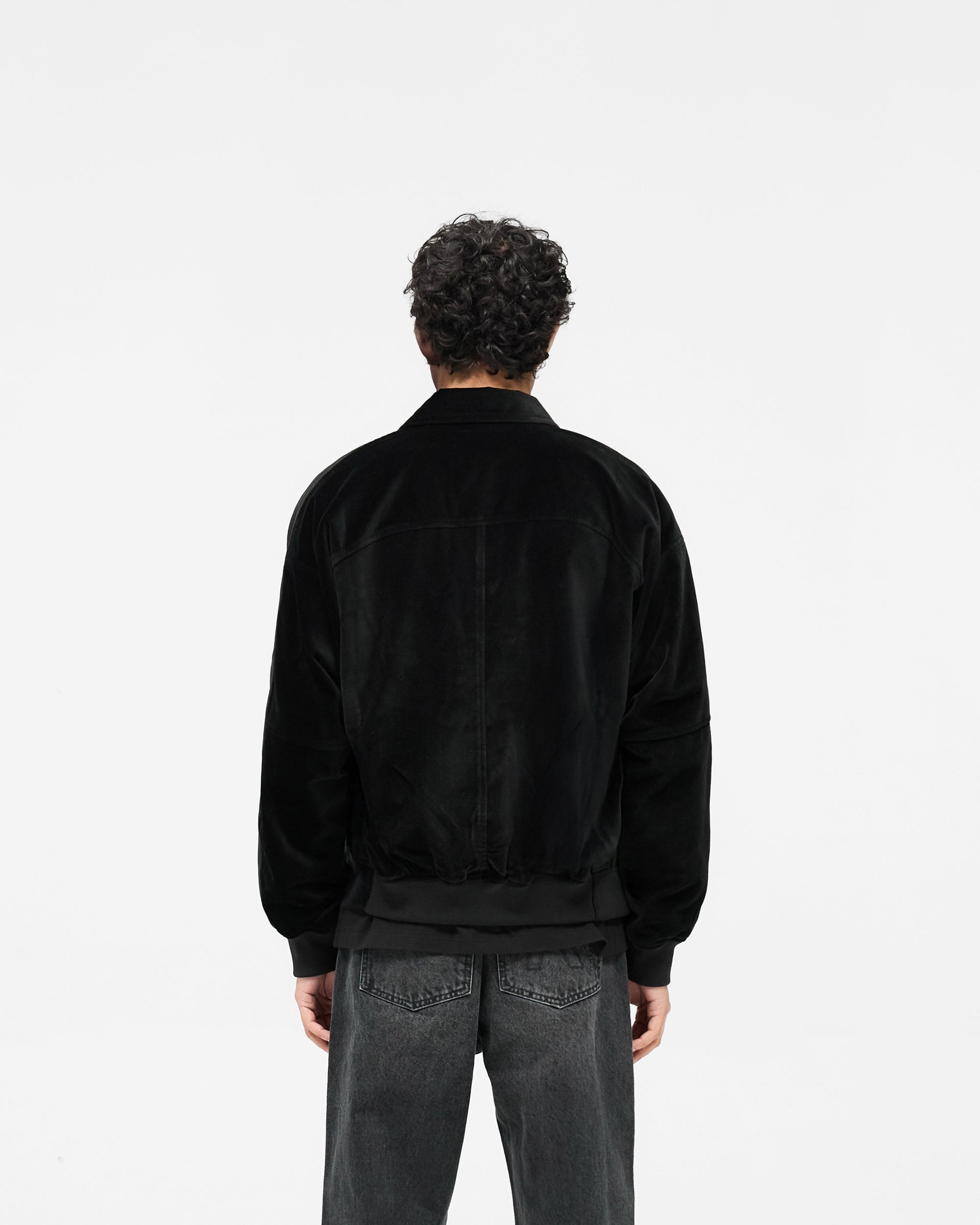 Bordeaux Brushed Jacket - Negro
