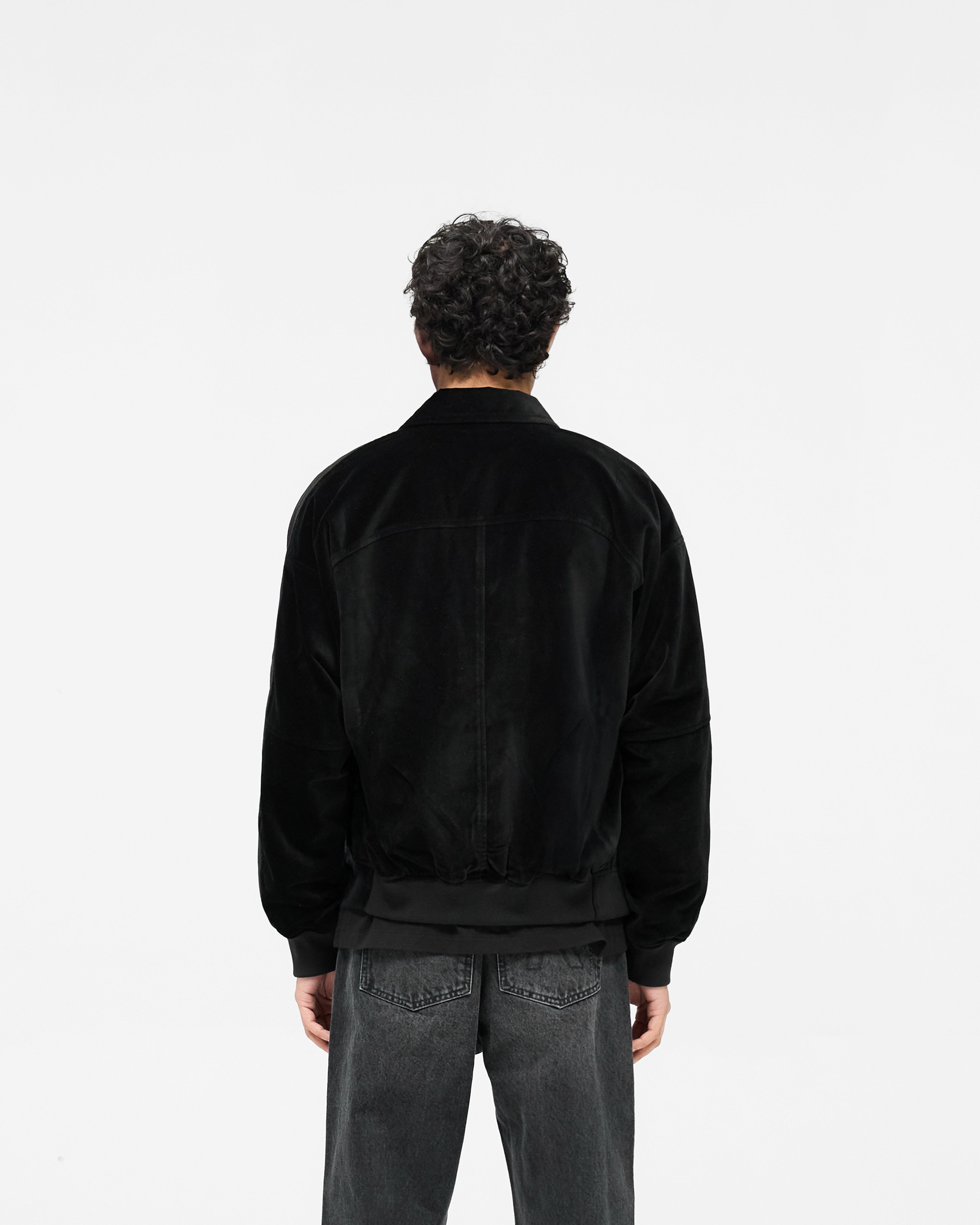 Bordeaux Brushed Jacket - Negro