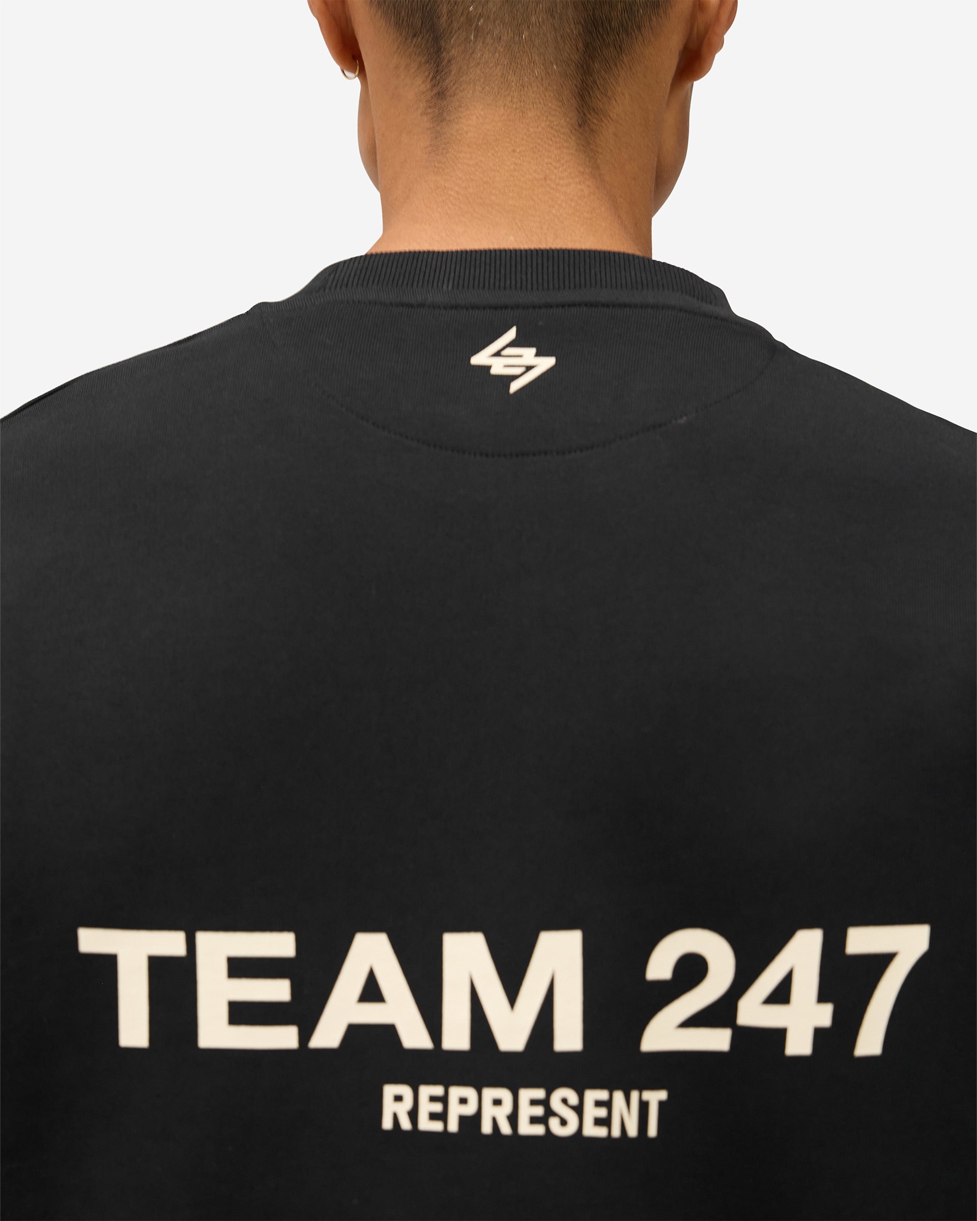 Team 247 Oversized Crew - Jet Black