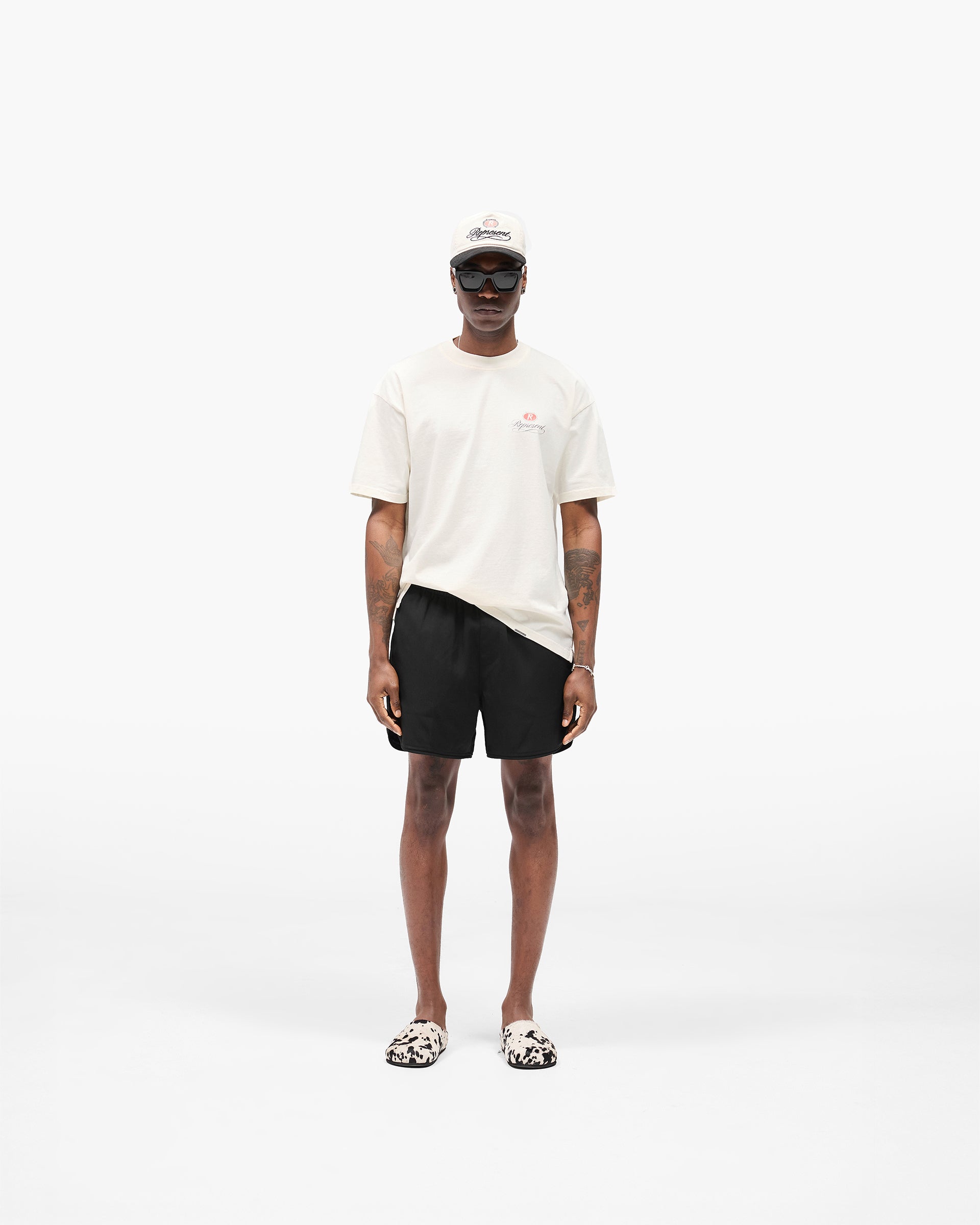 Piped Track Short - Jet Black
