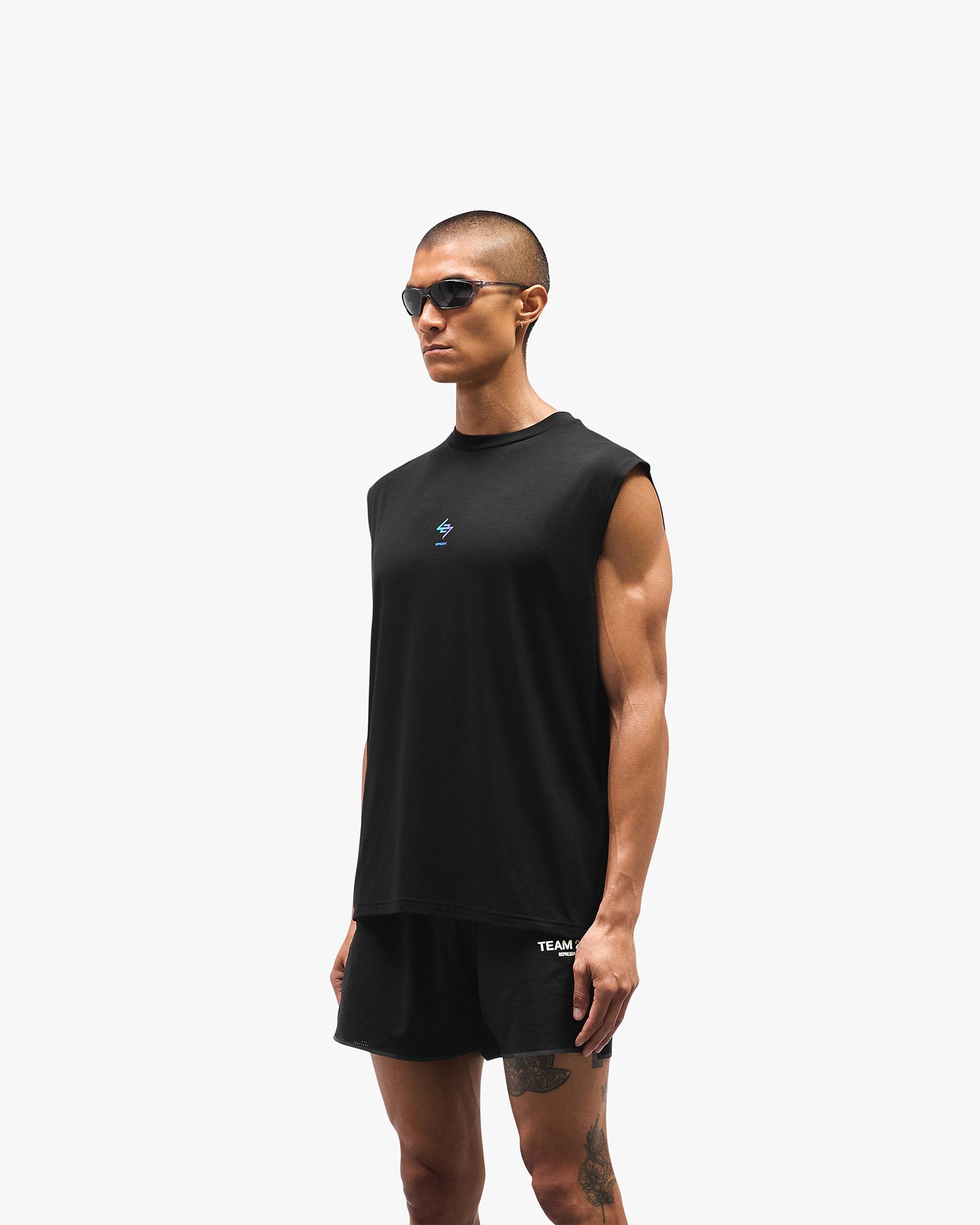 247 Oversized Tank - Purple Fade