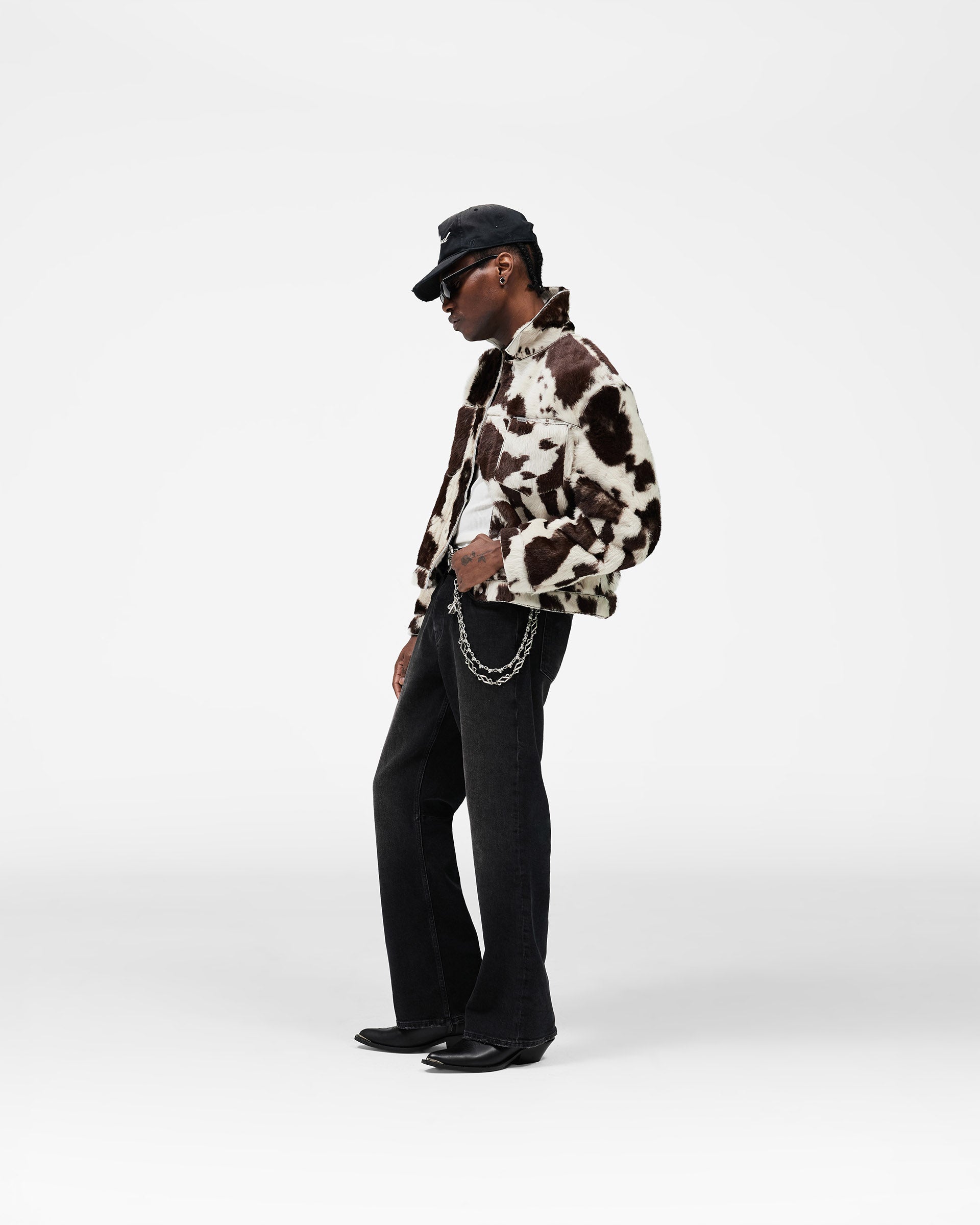 Cowhide Trucker Jacket - Multi