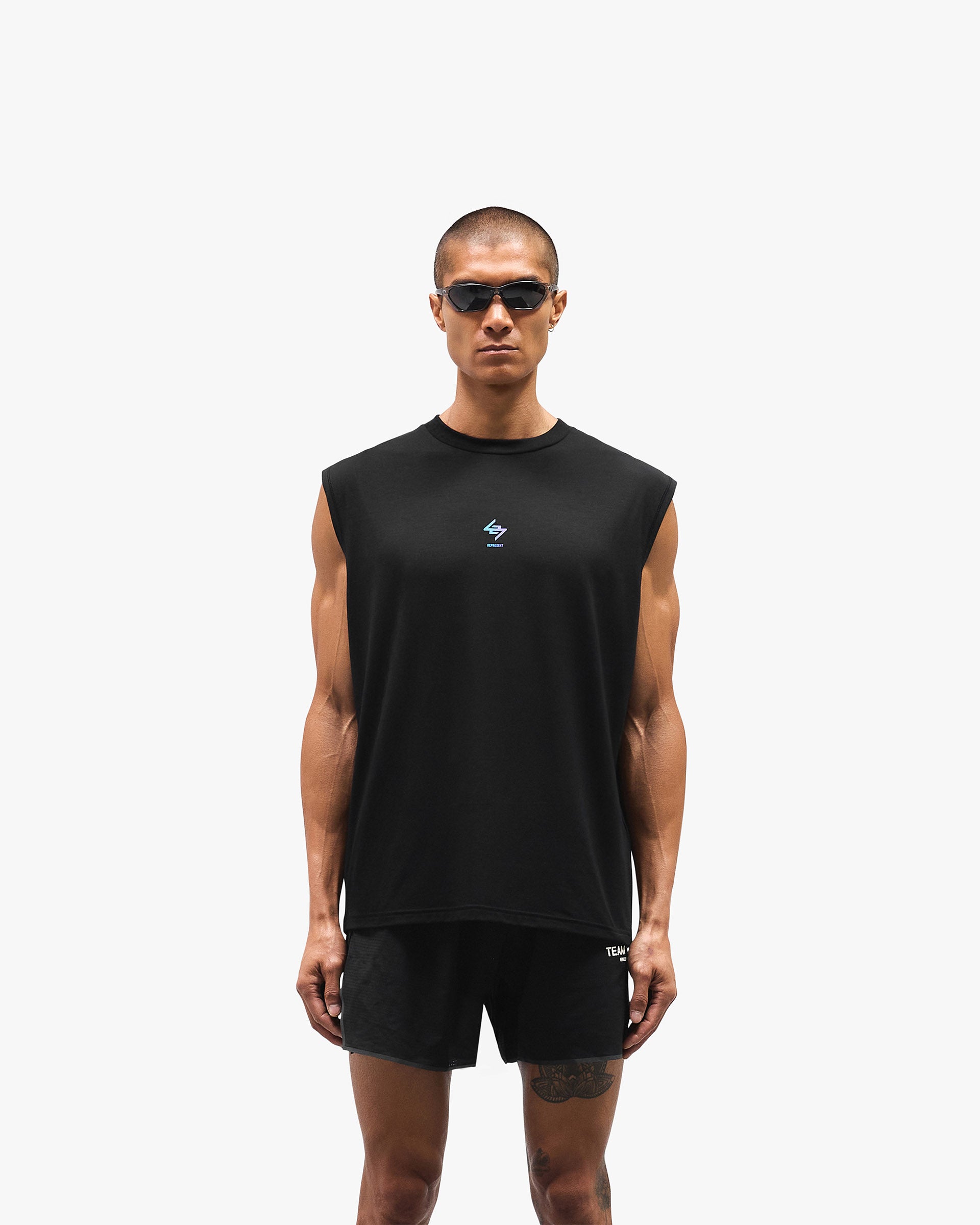 247 Oversized Tank - Purple Fade