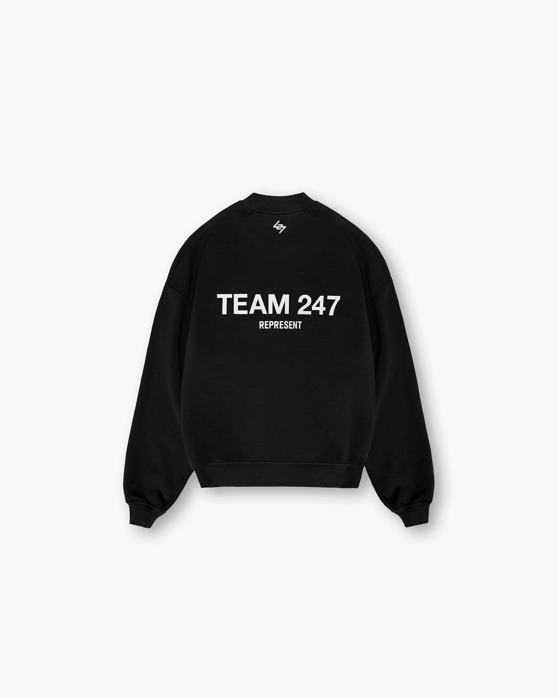 Team 247 Oversized Crew - Jet Black