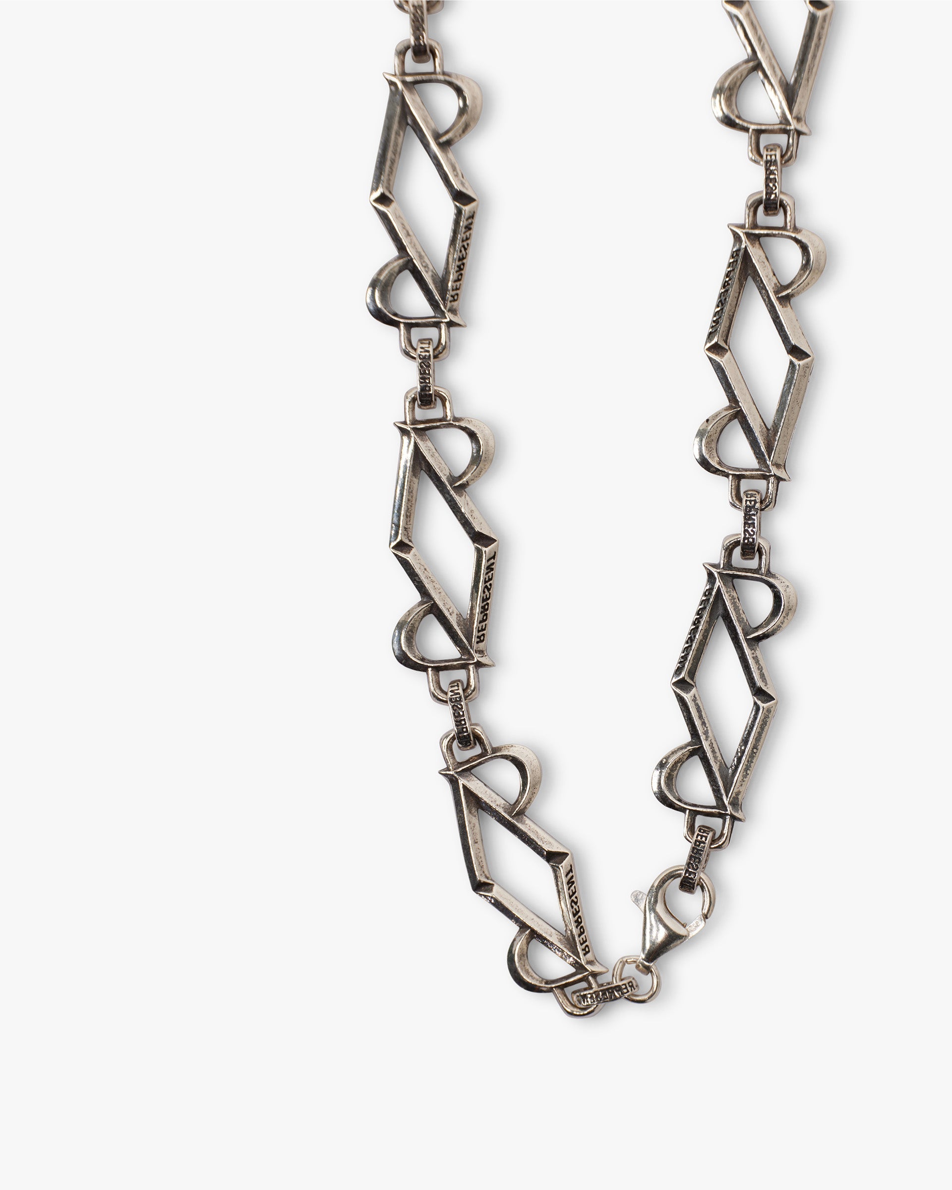 Initial Chain Necklace - Silver