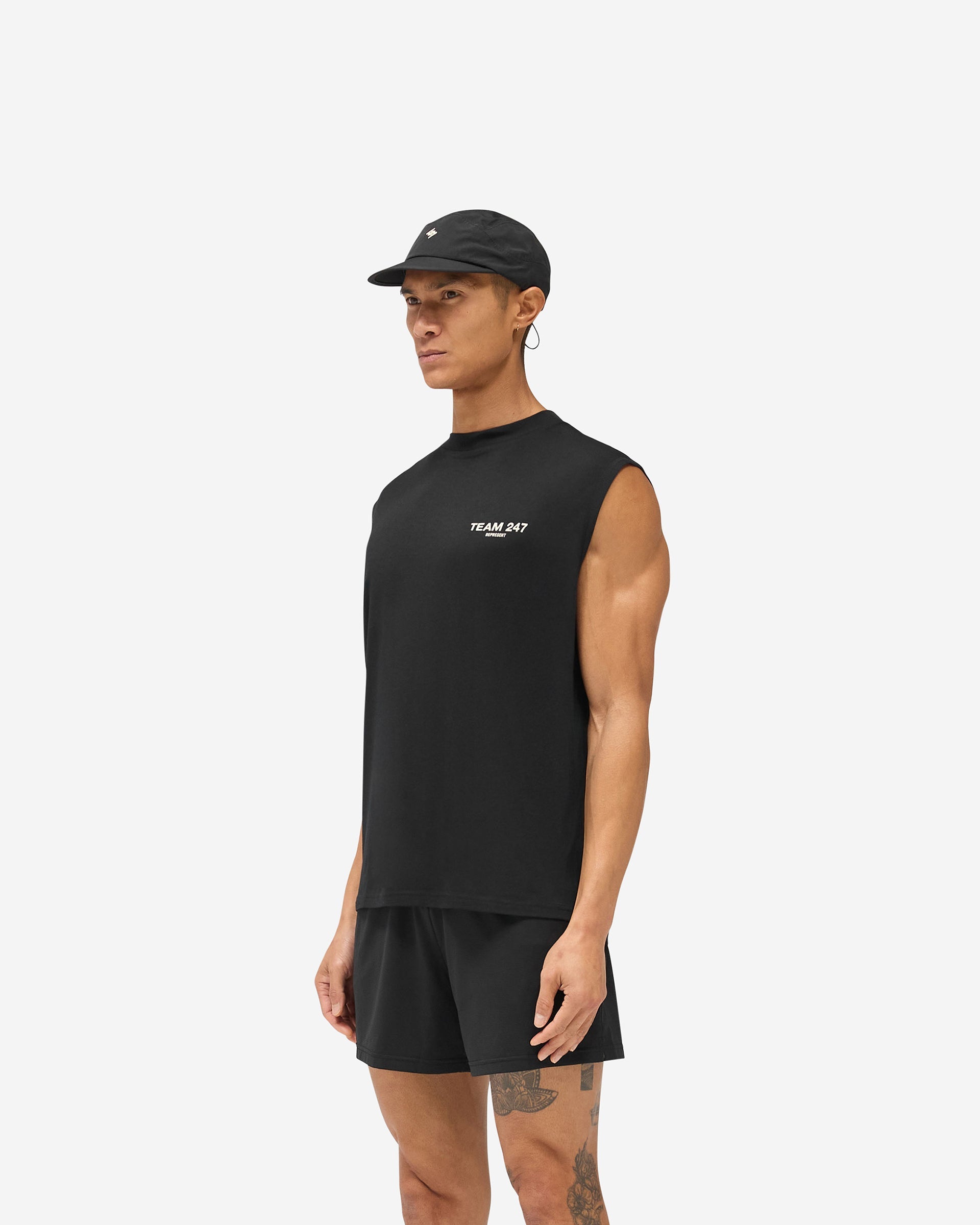 Team 247 Oversized Tank - Jet Black
