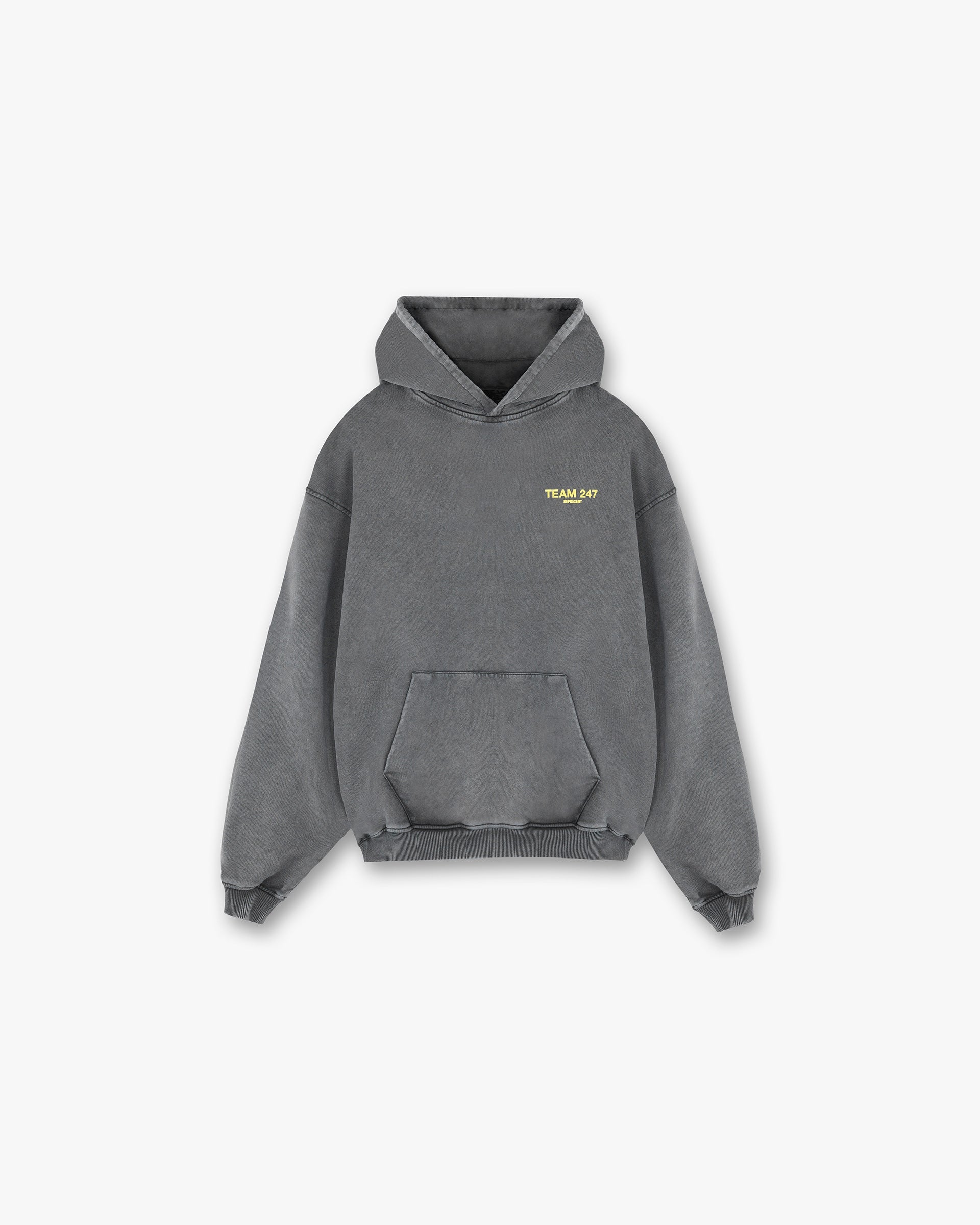 Team 247 Oversized Hoodie - Étain Citron