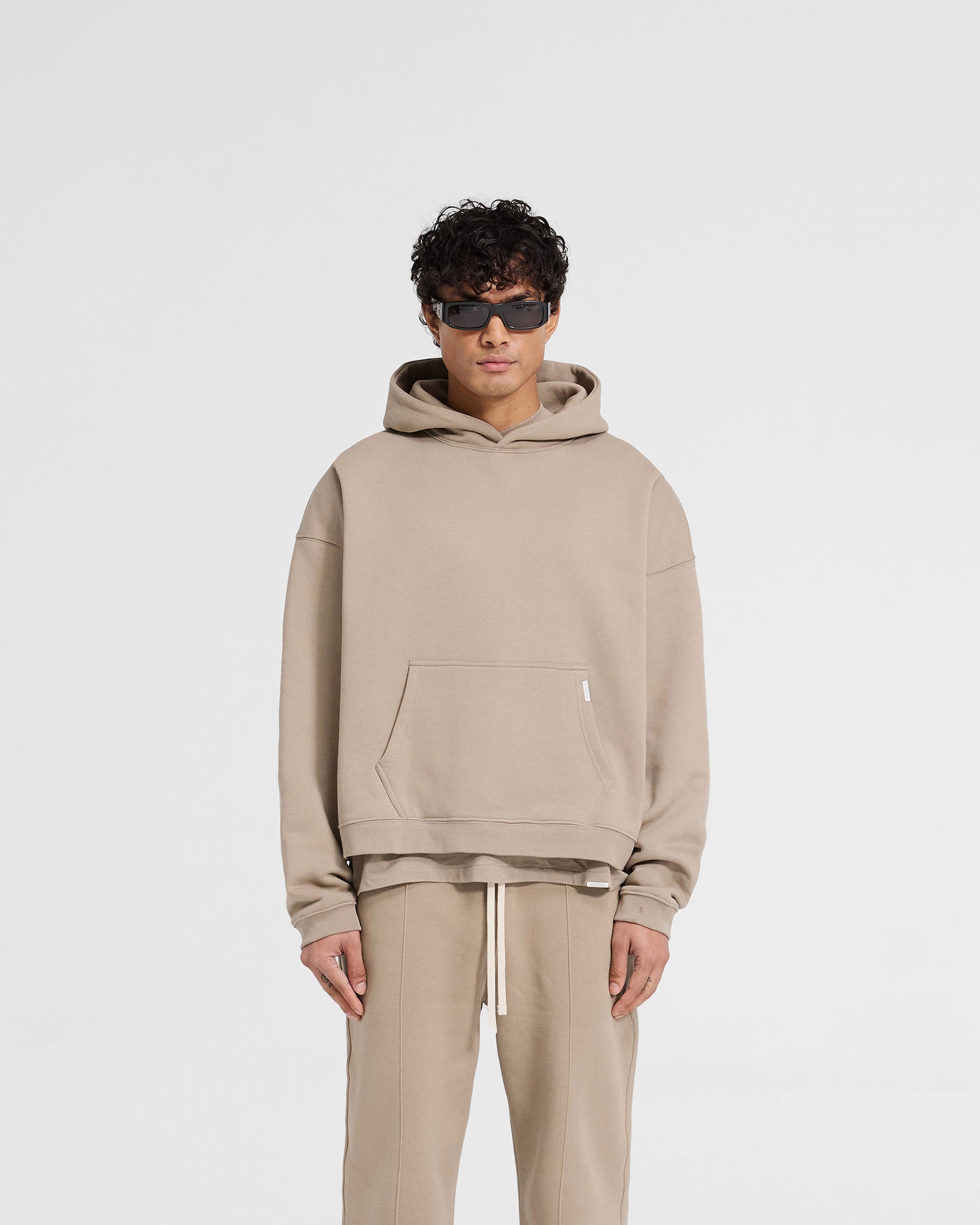 Initial Boxy Hoodie - Düne