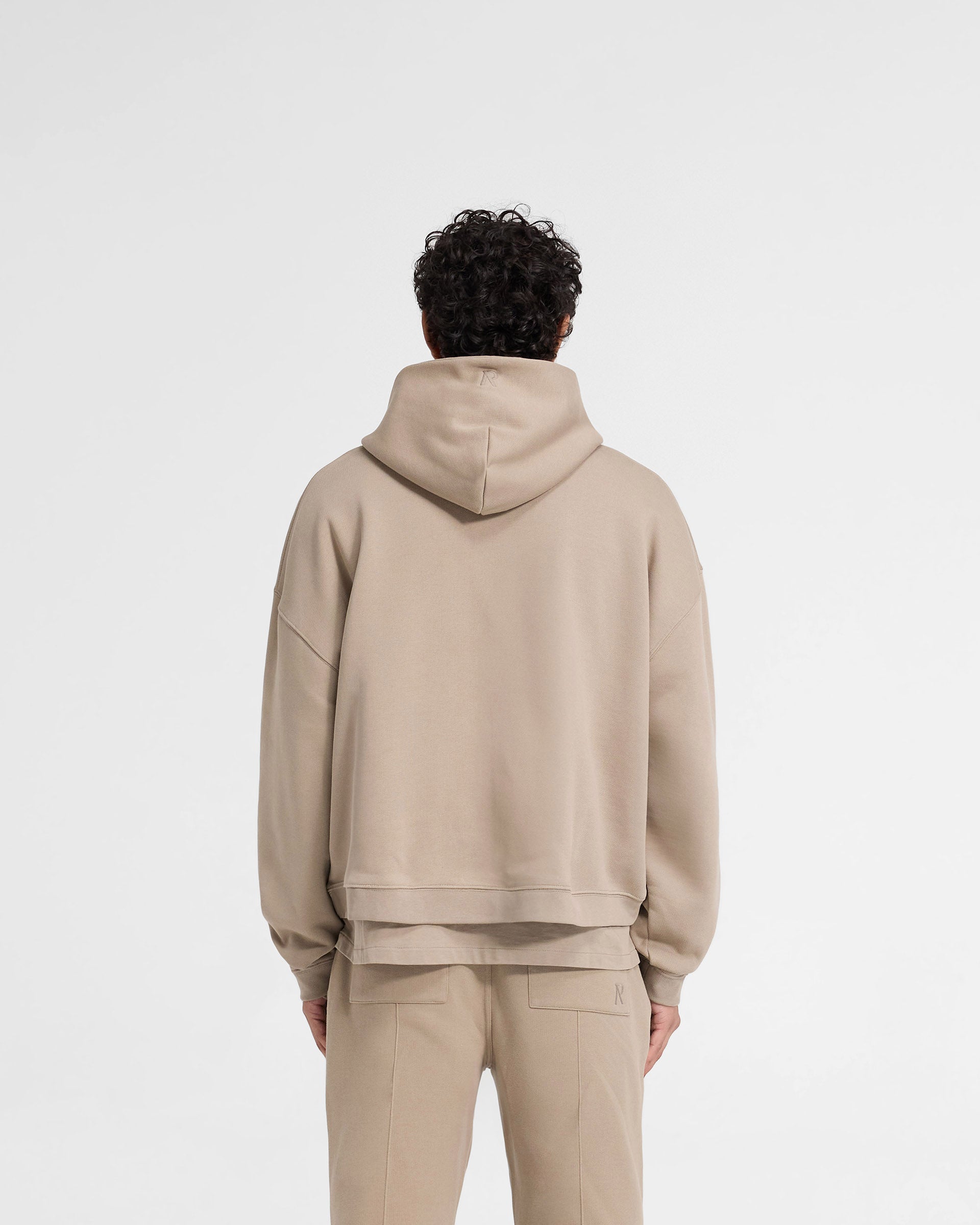 Initial Boxy Hoodie - Düne