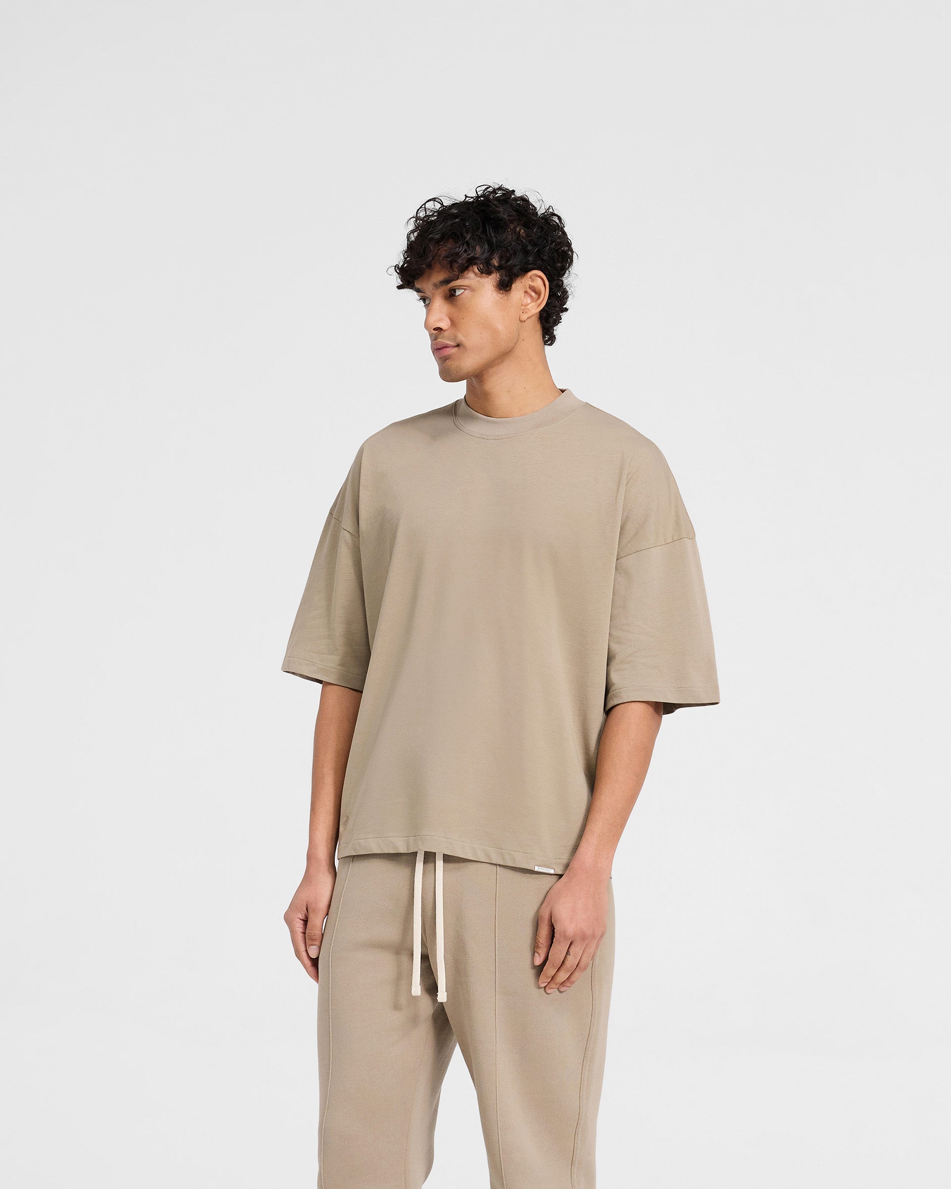Initial Boxy T-Shirt - Düne