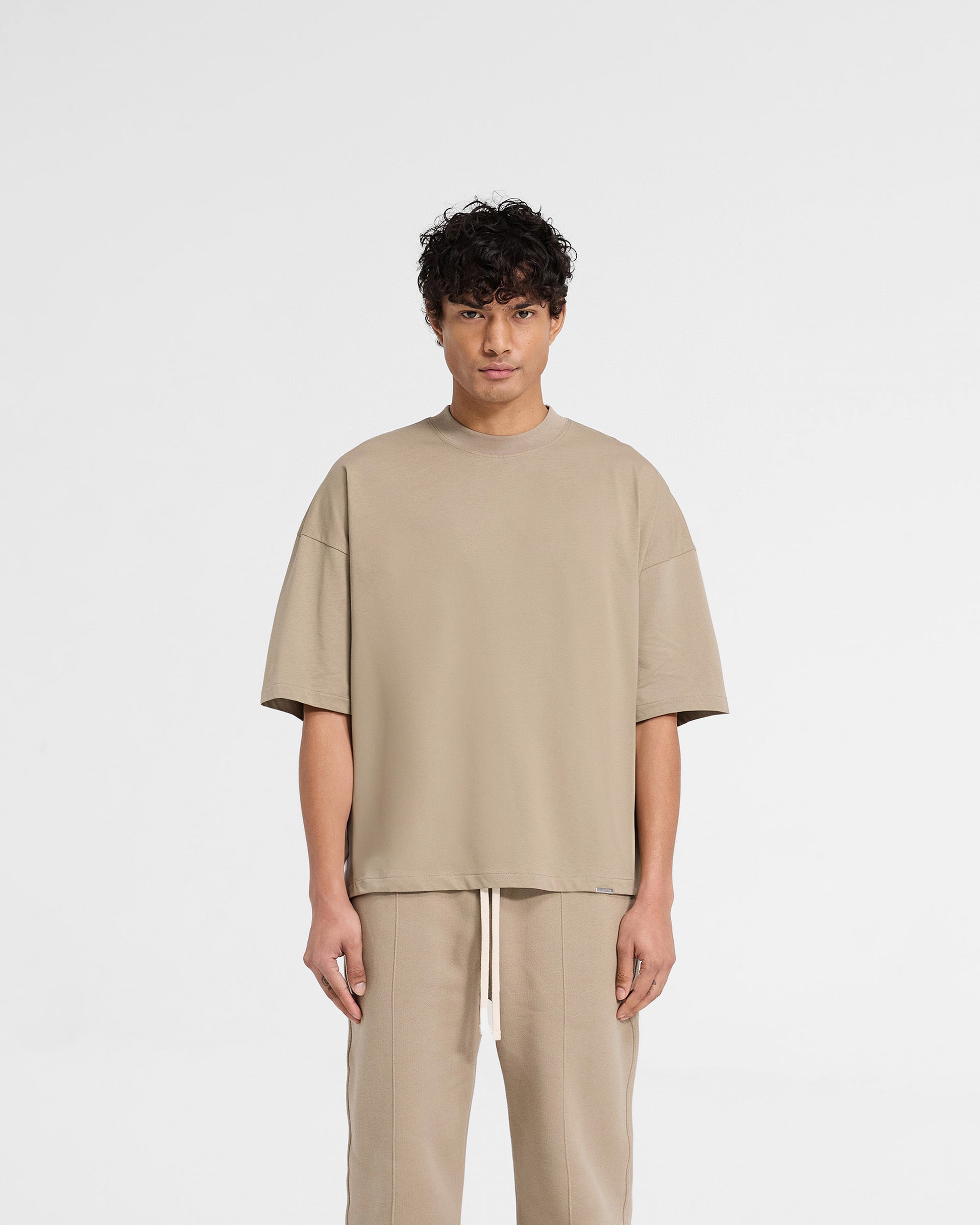Initial Boxy T-Shirt - Düne