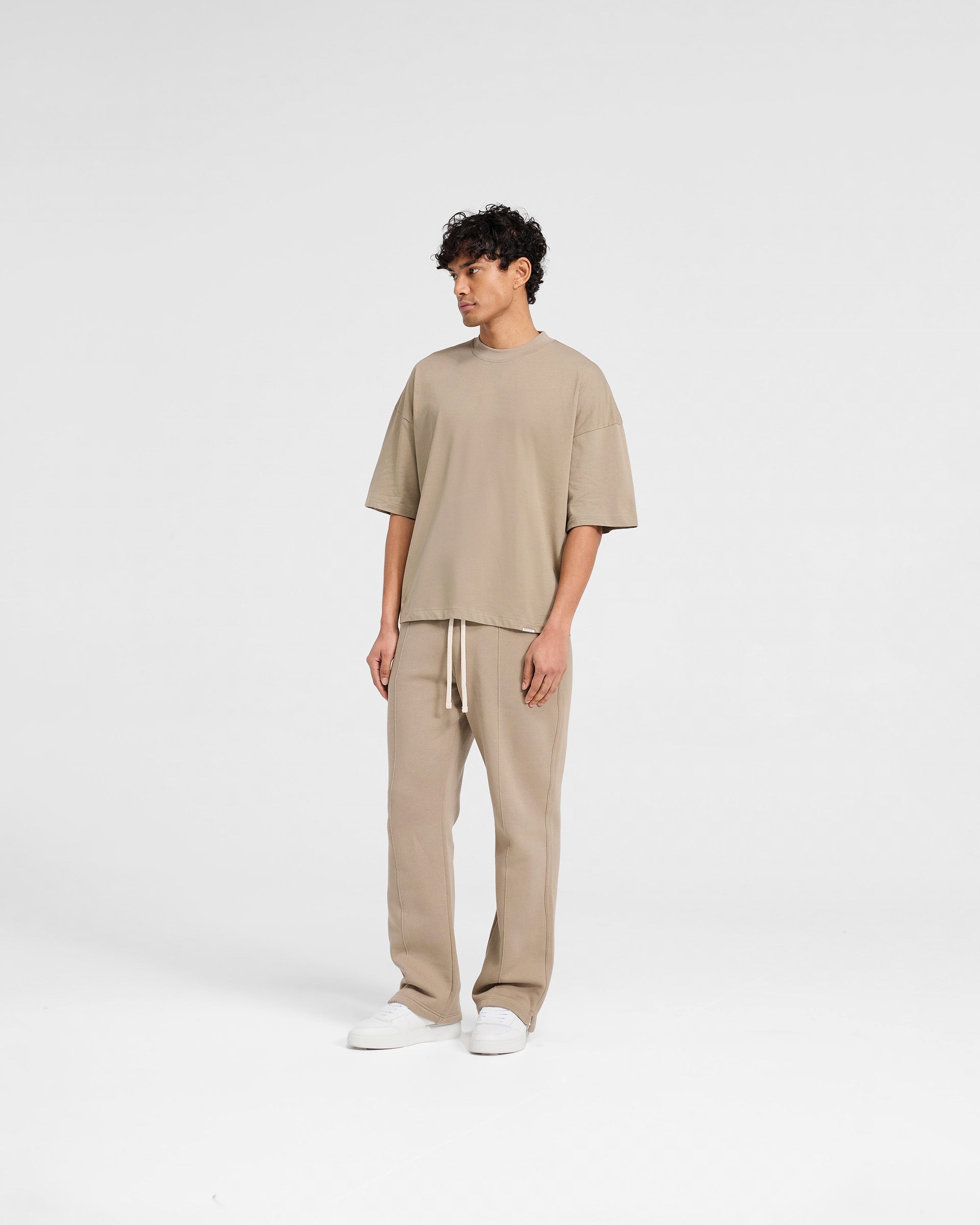 Initial Boxy T-Shirt - Düne