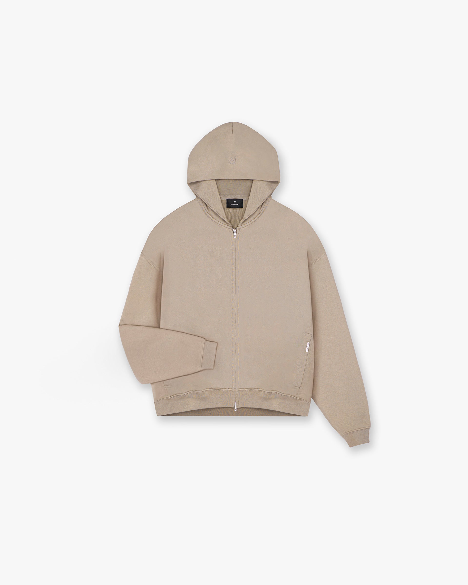 Initial Zip Hoodie - Düne
