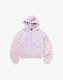 Initial Boxy Zip Through Hoodie