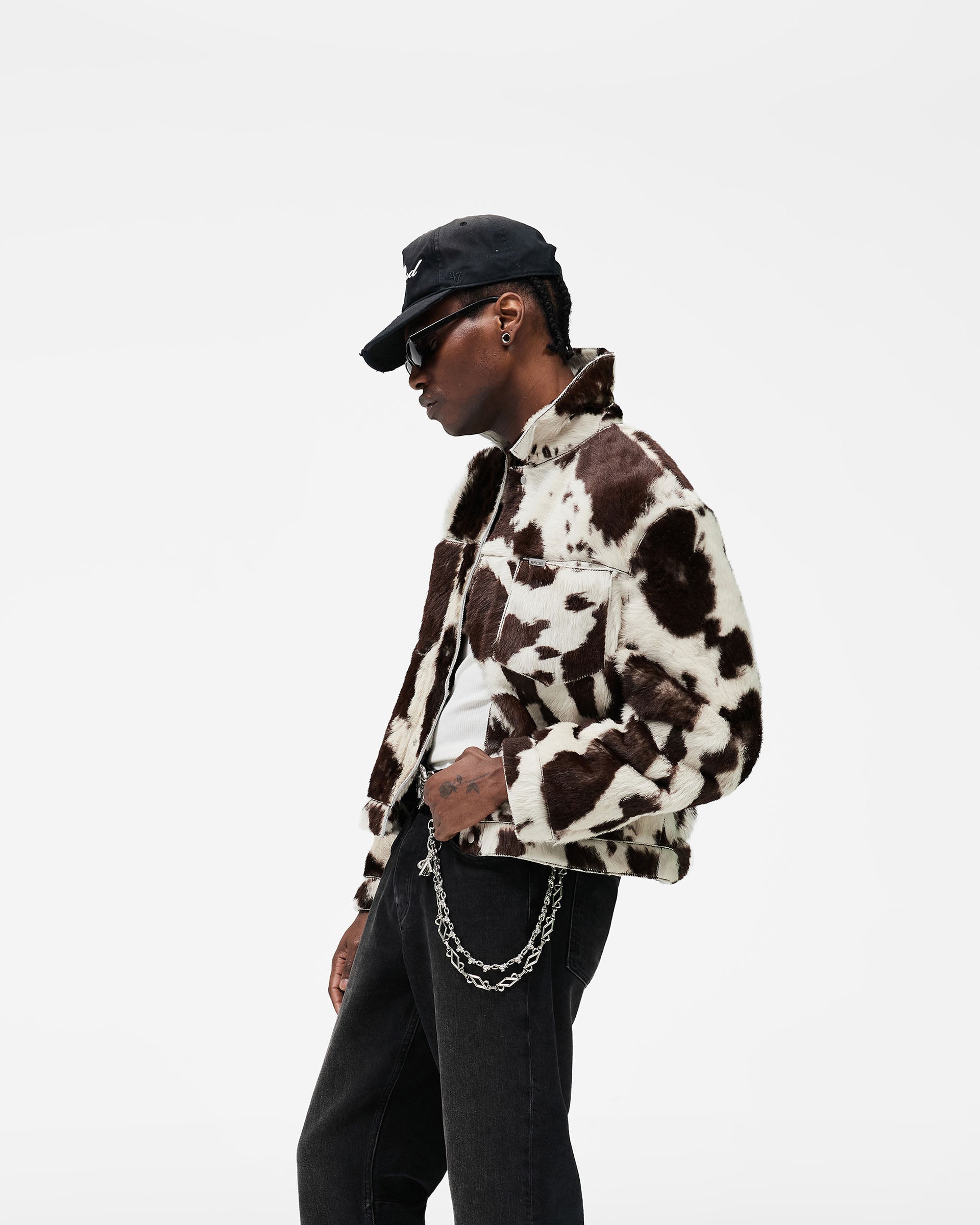 Cowhide Trucker Jacket - Multi