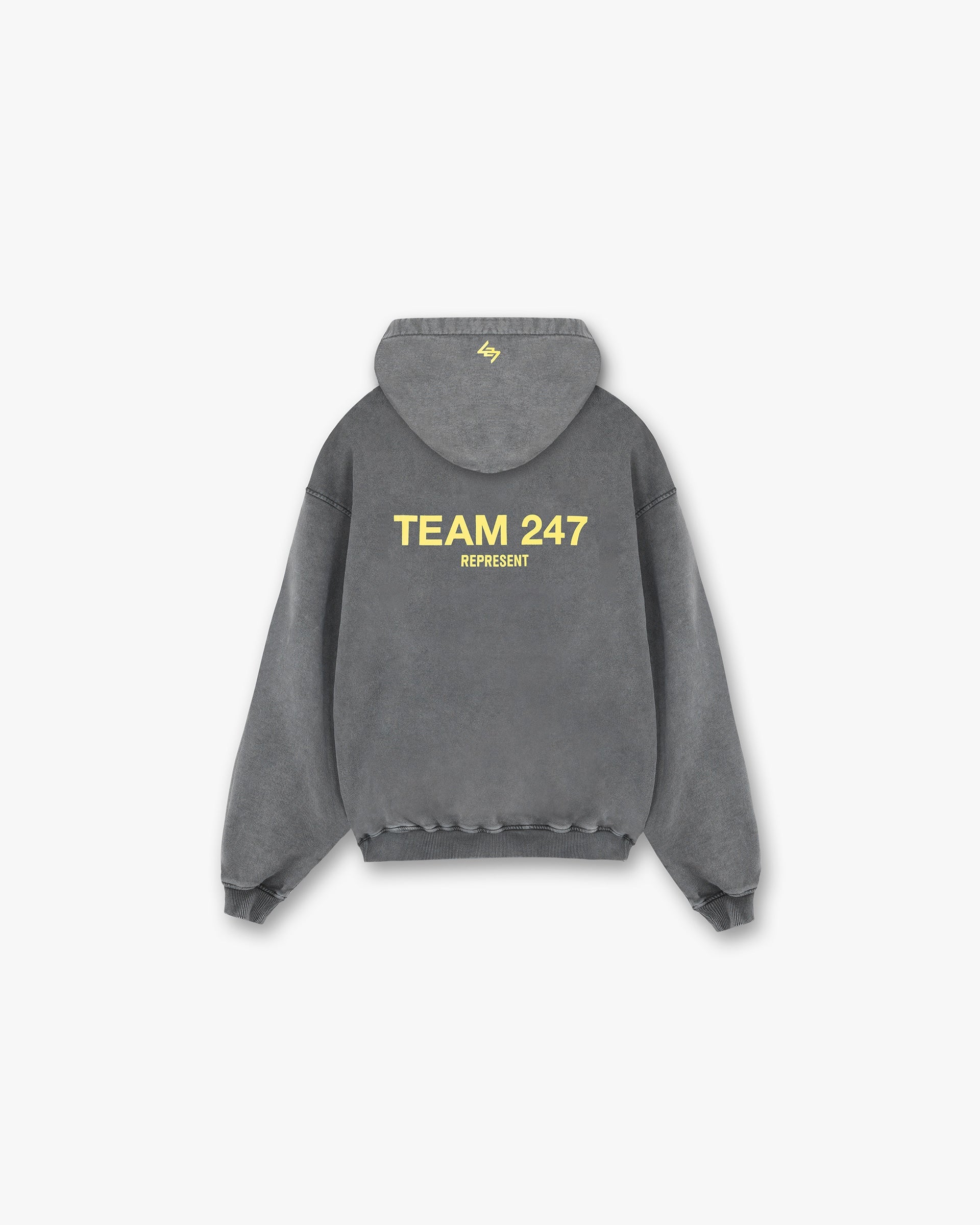 Team 247 Oversized Hoodie - Étain Citron