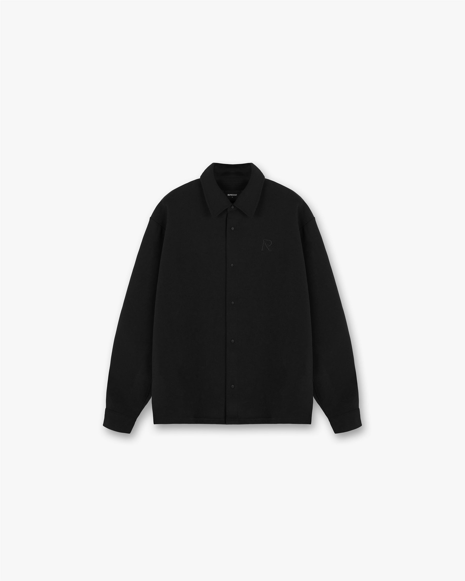 Initial Shirt | Jet Black Shirts FW23 | Represent Clo