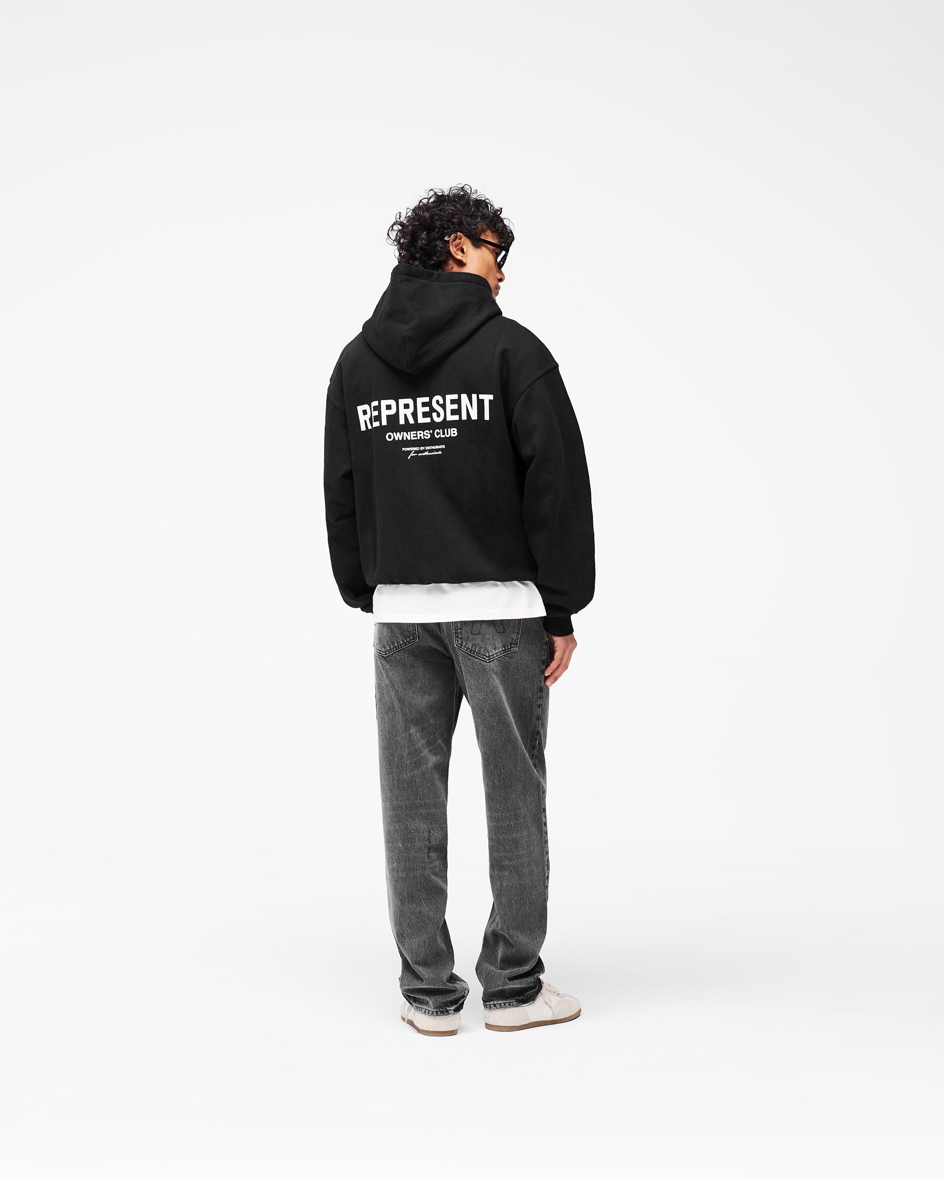 Represent Owners Club Zip Hoodie - Black