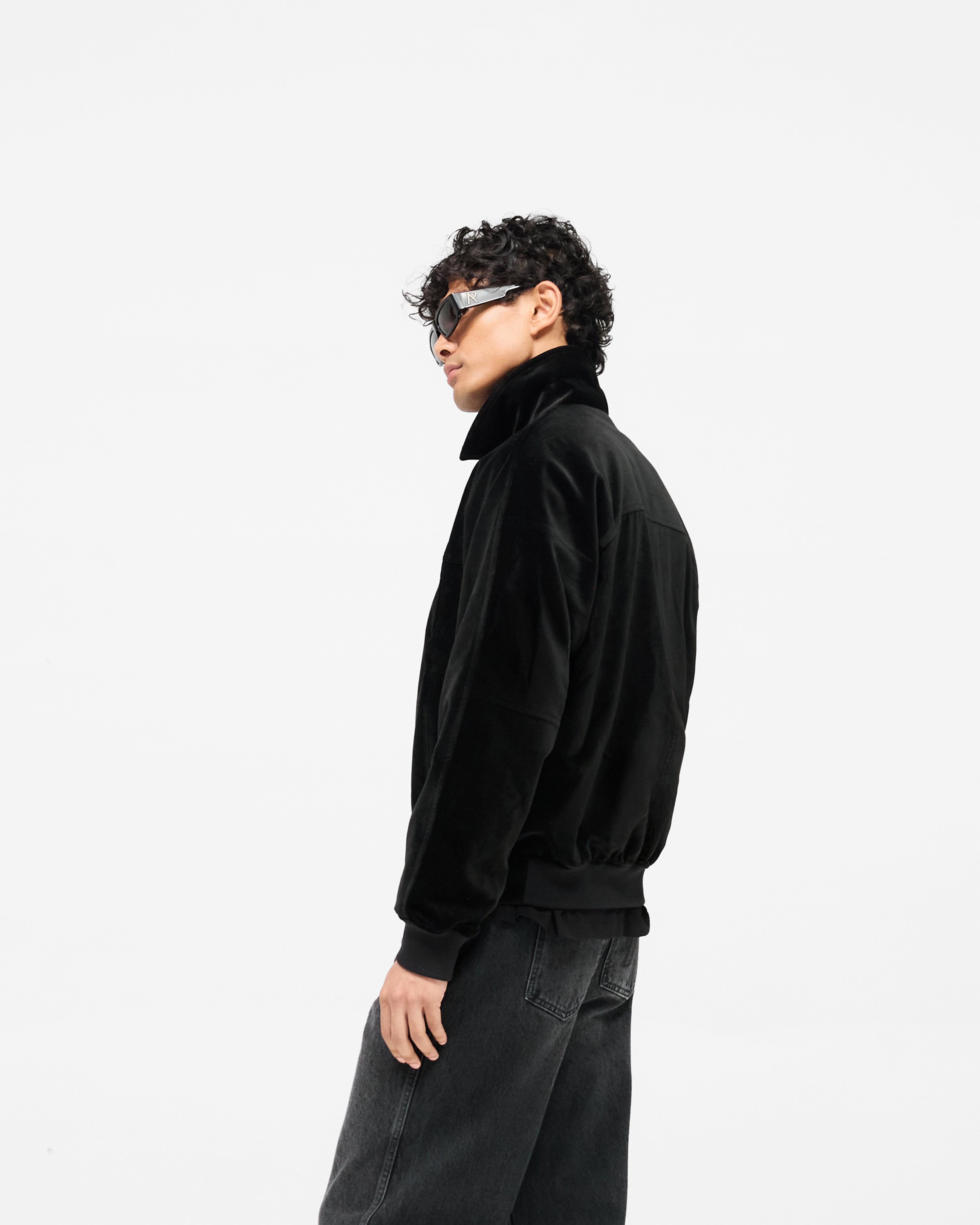 Bordeaux Brushed Jacket - Negro