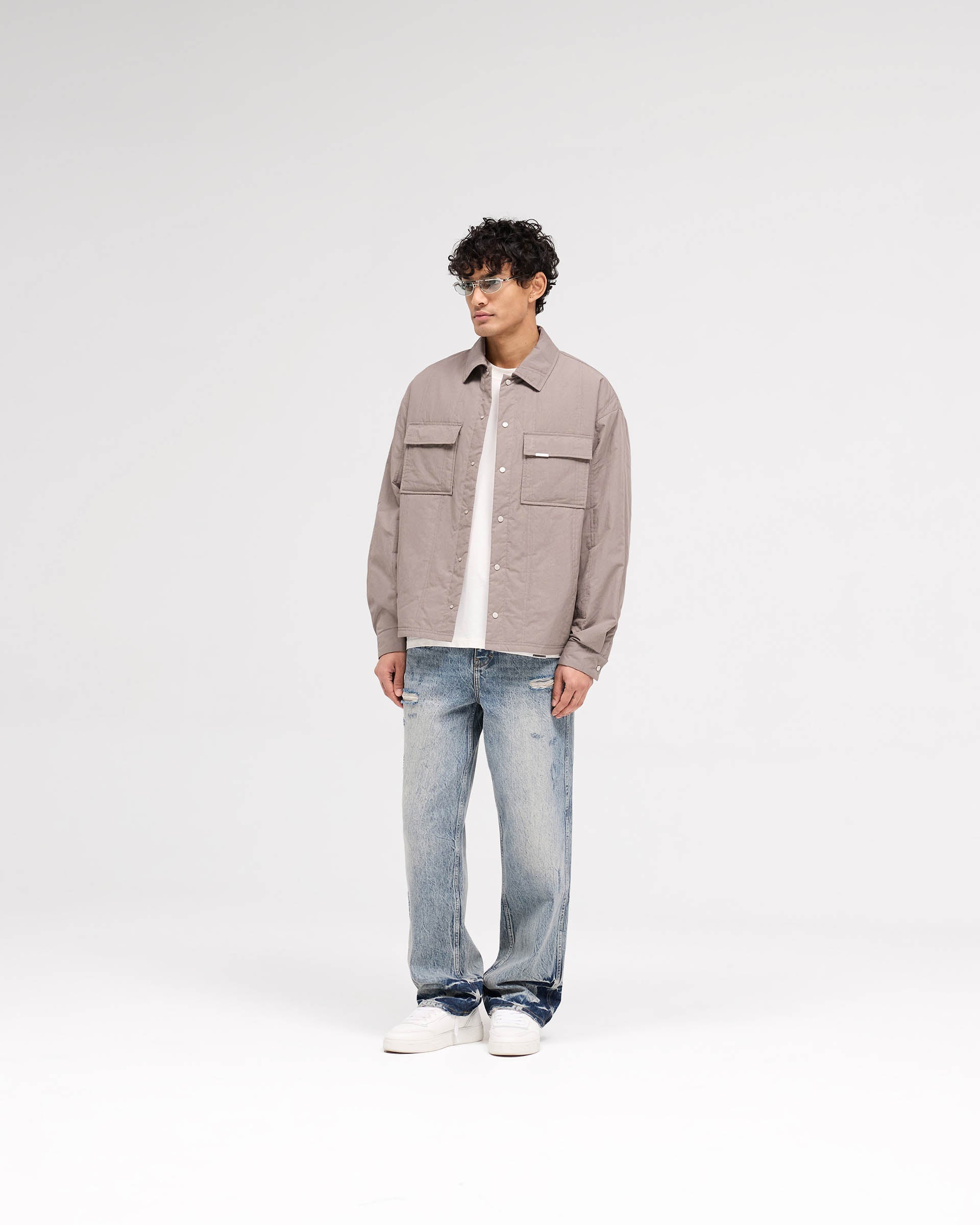 R3 Distressed Baggy Denim - Azul Crema