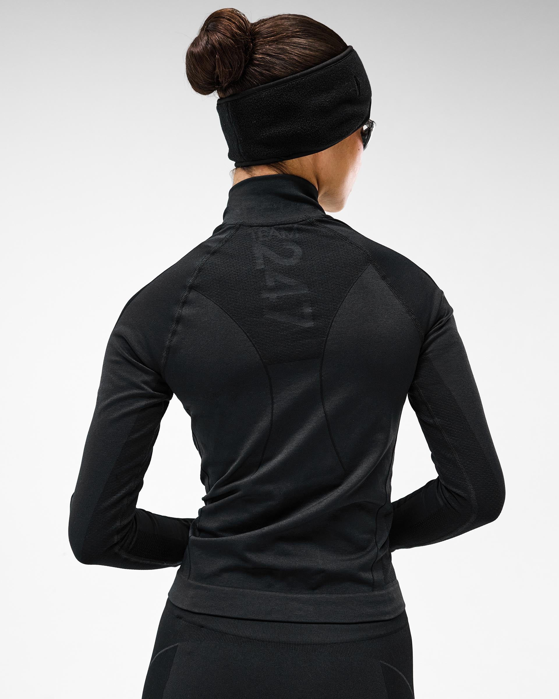 247 Sculpt Seamless Quarter Zip Jacket - Black