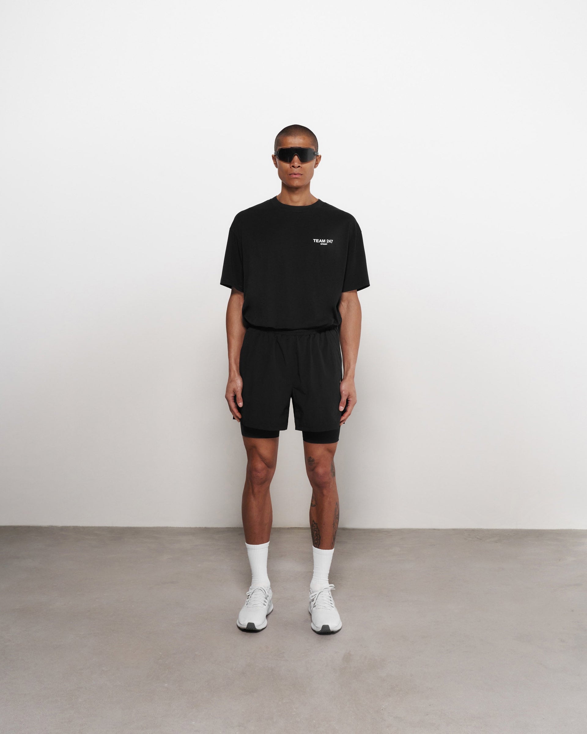 Team 247 2-In-1 Shorts - Negro