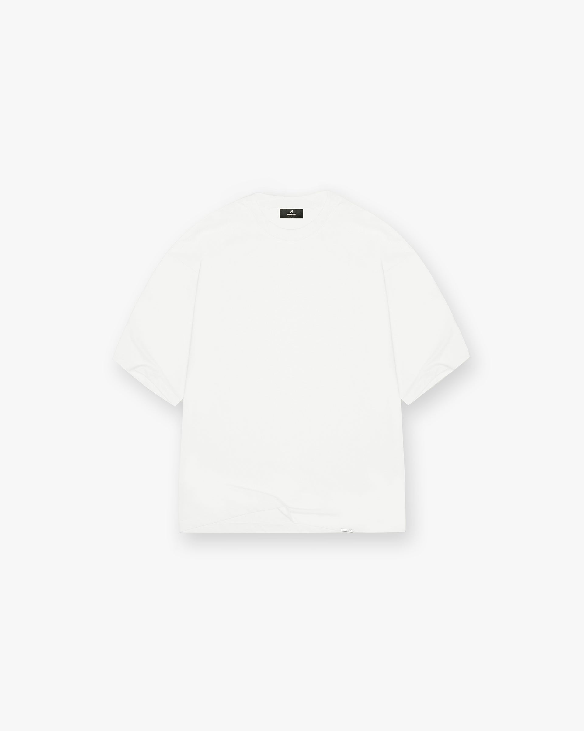 T-Shirt Boxy Initiale - Blanc Plat