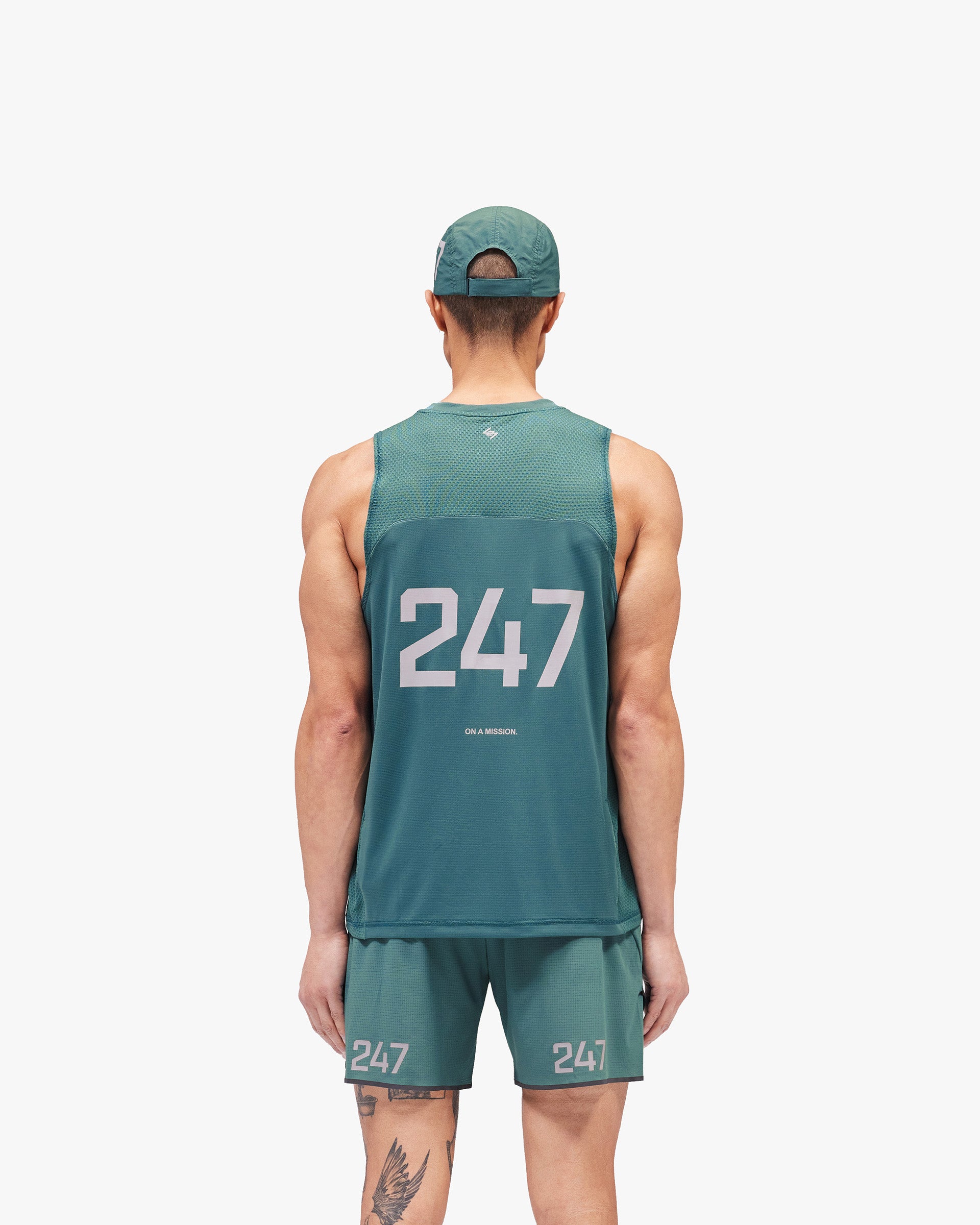 247 Numbers Vest - Teal