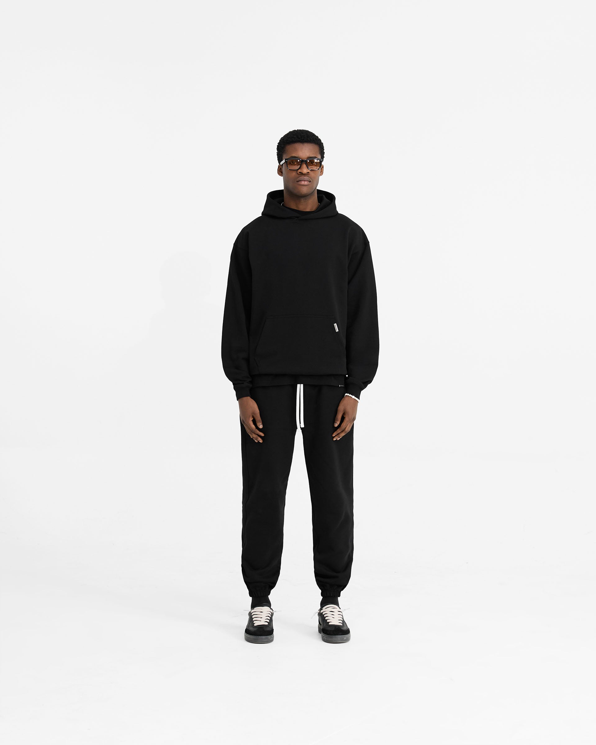 Initial Oversized Hoodie - Negro