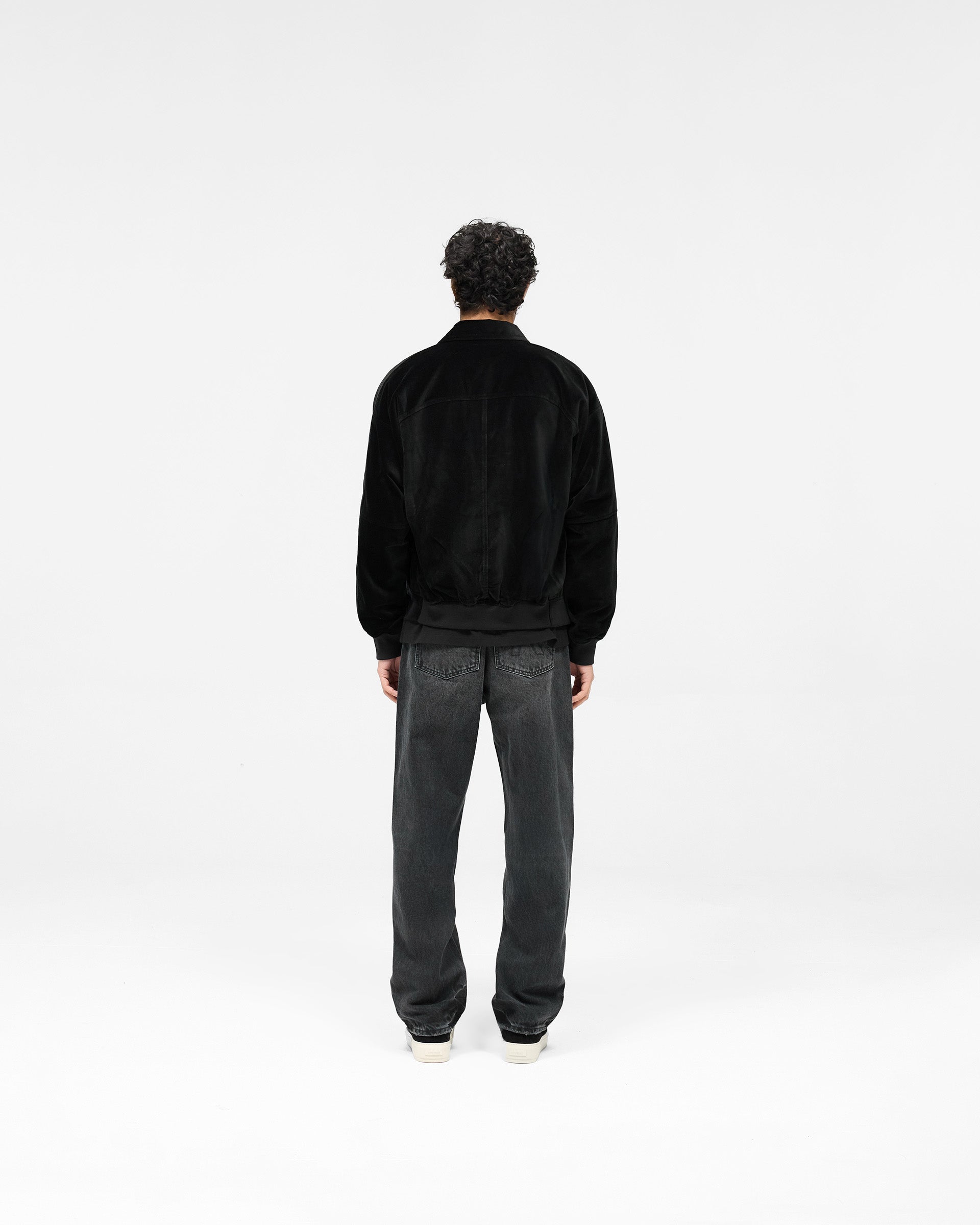 Bordeaux Brushed Jacket - Negro