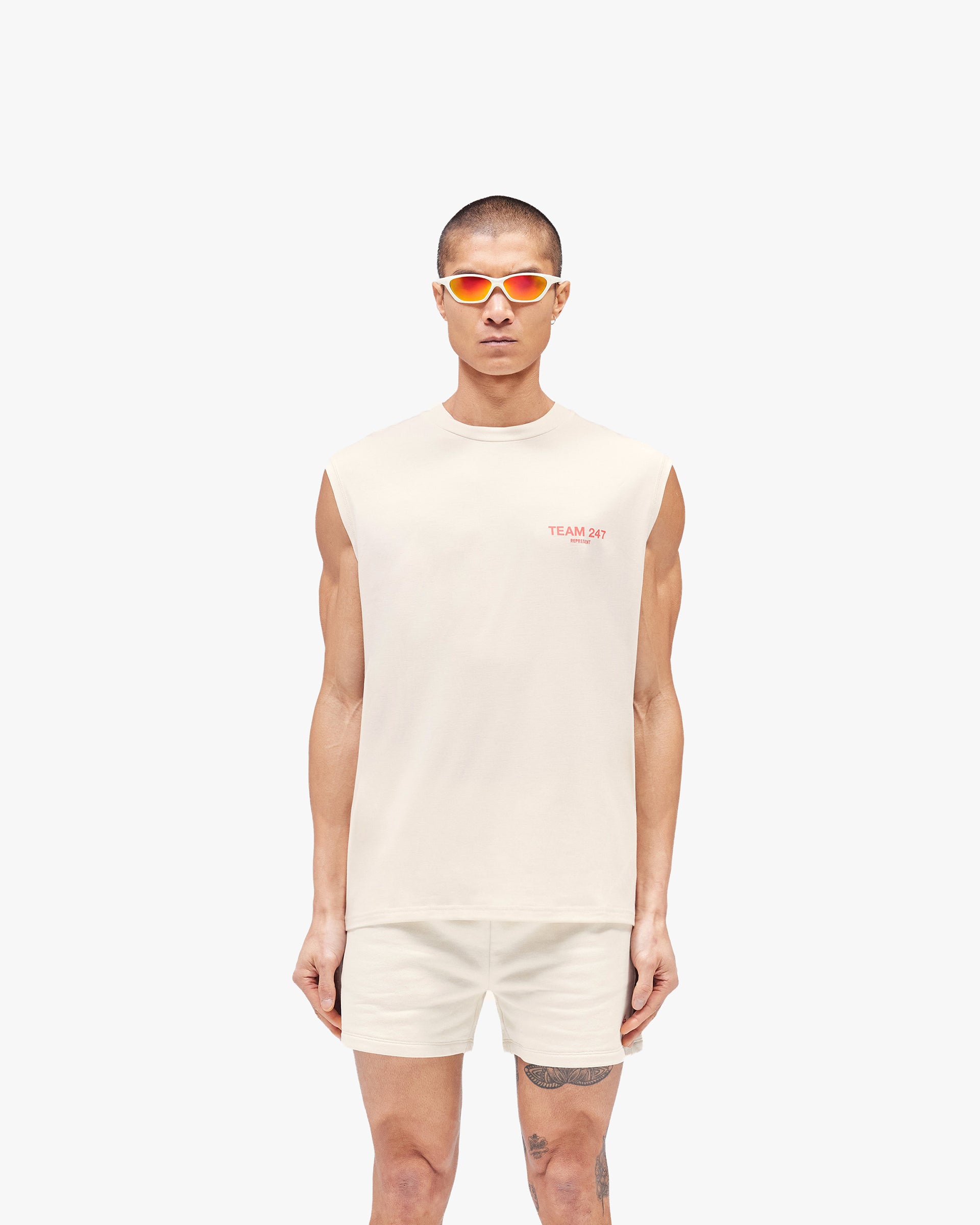 Team 247 Oversized Tank - Cream