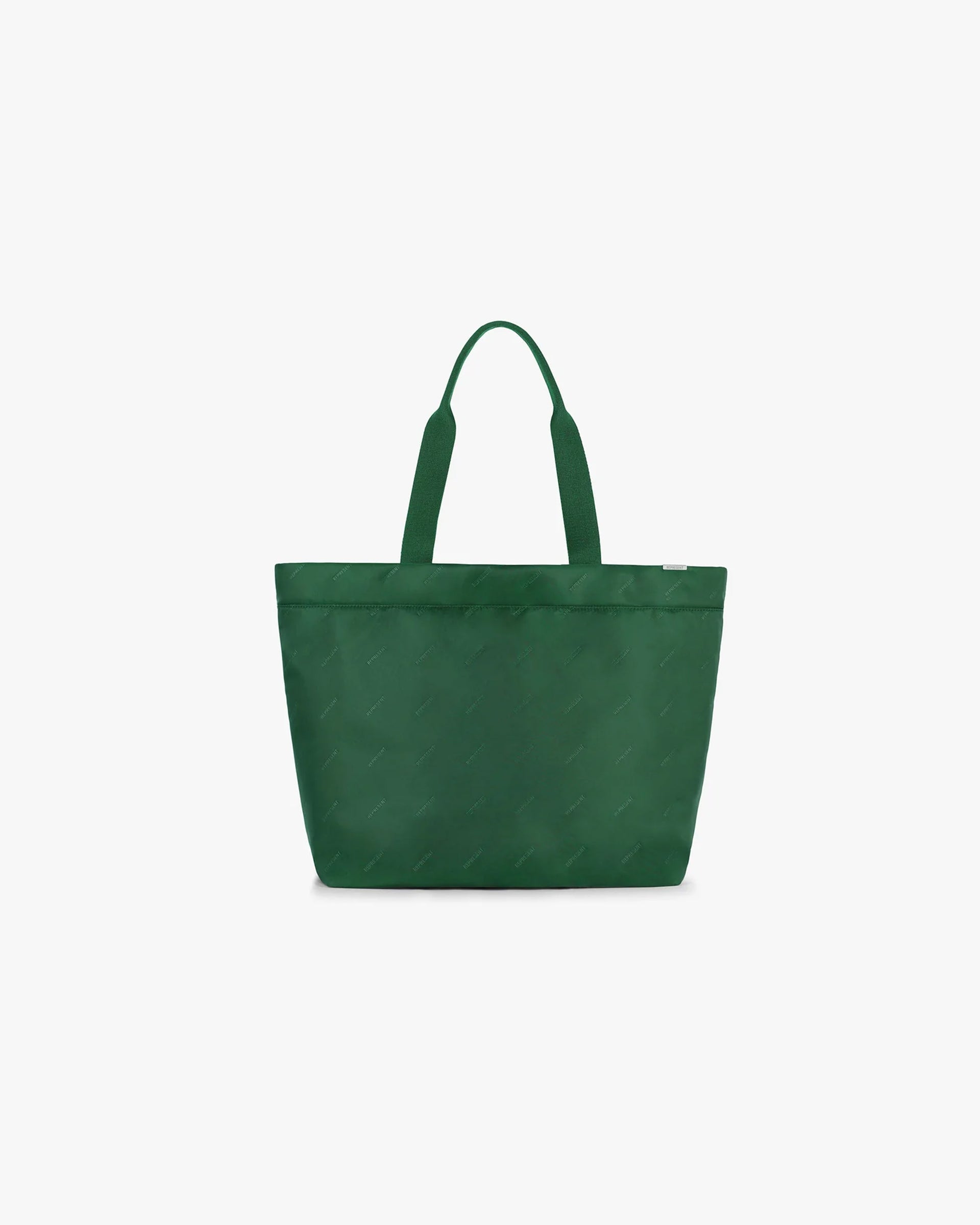 All Over Logo Tote Bag | Racing Green Accessories SC22 | Represent Clo