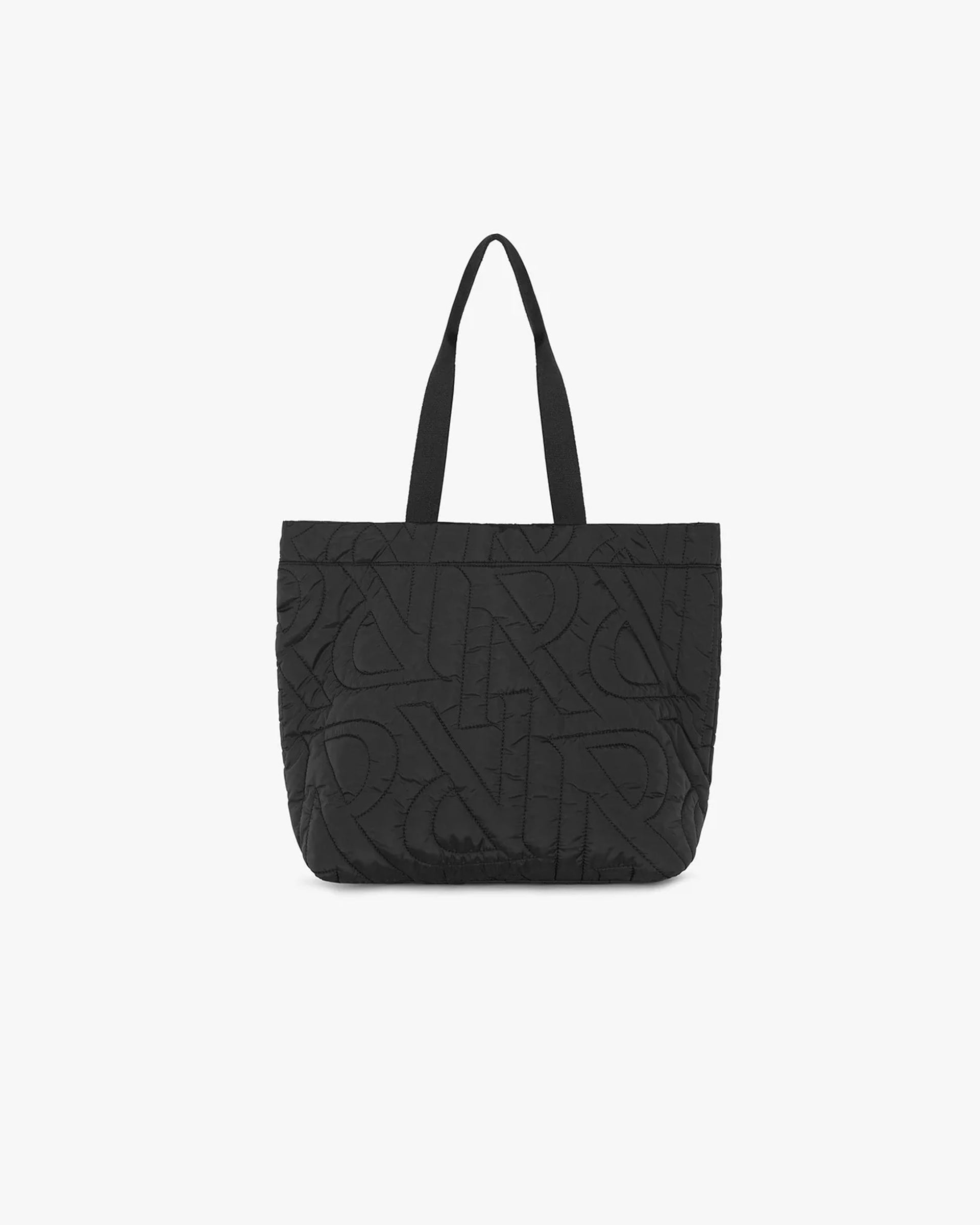 Initial Quilted Tote Bag | Black Accessories PRE-SS23 | Represent Clo