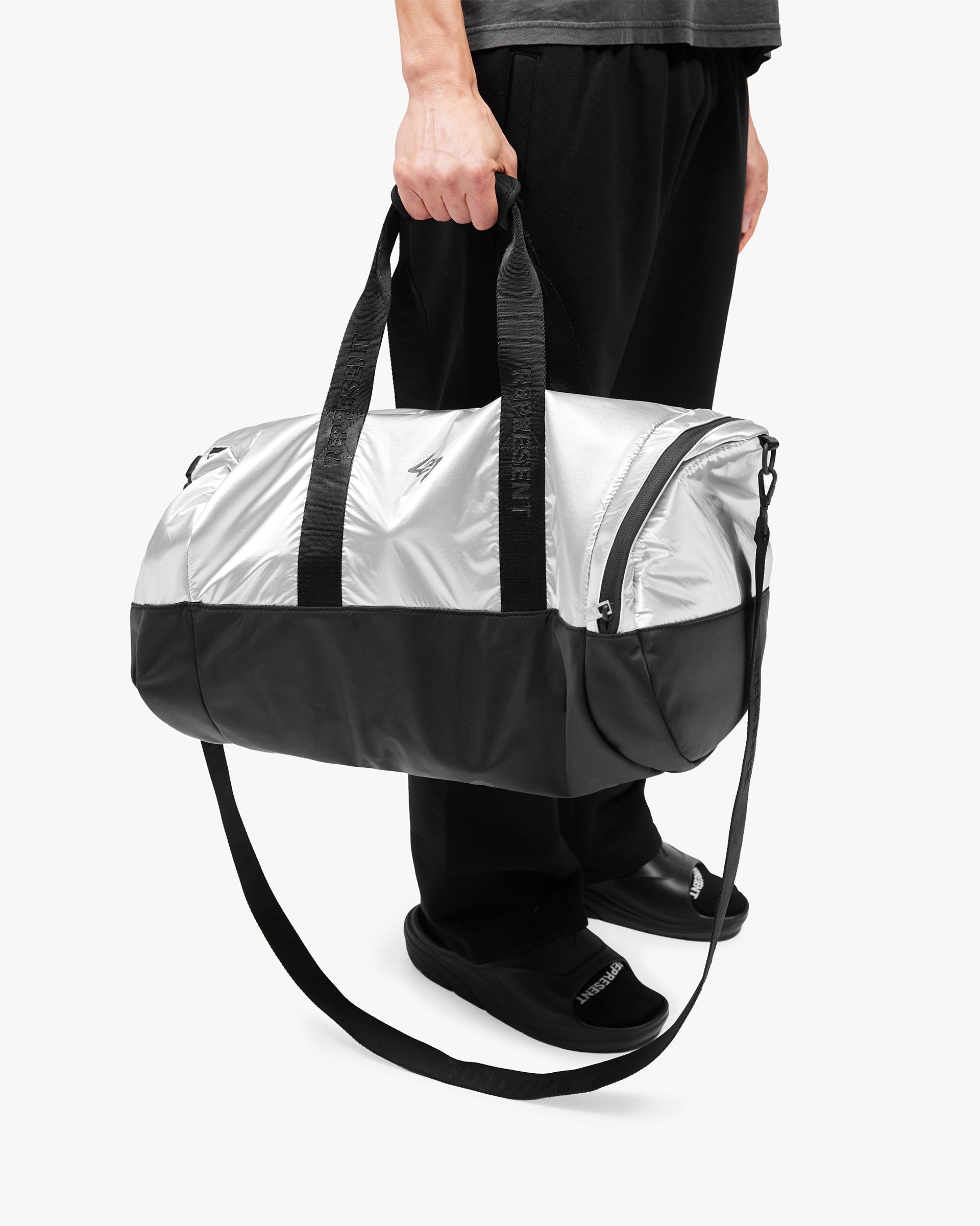 247 Duffle Gym Bag - Silver
