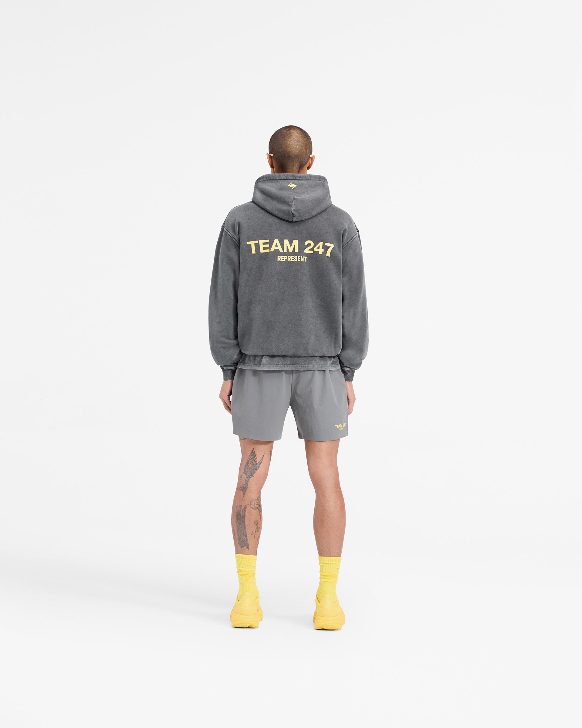Team 247 Oversized Hoodie - Étain Citron