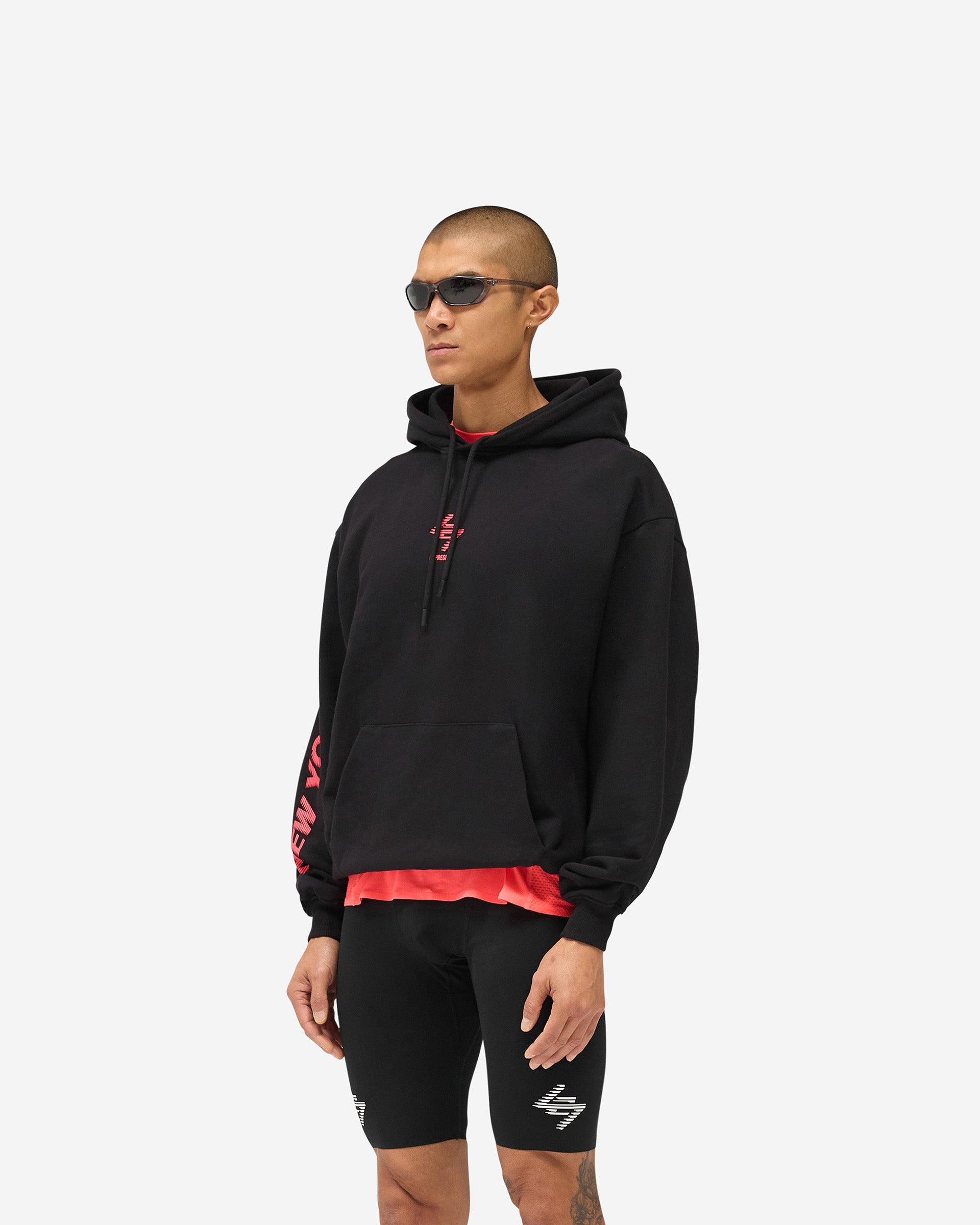 247 New York Hoodie - Black Pink