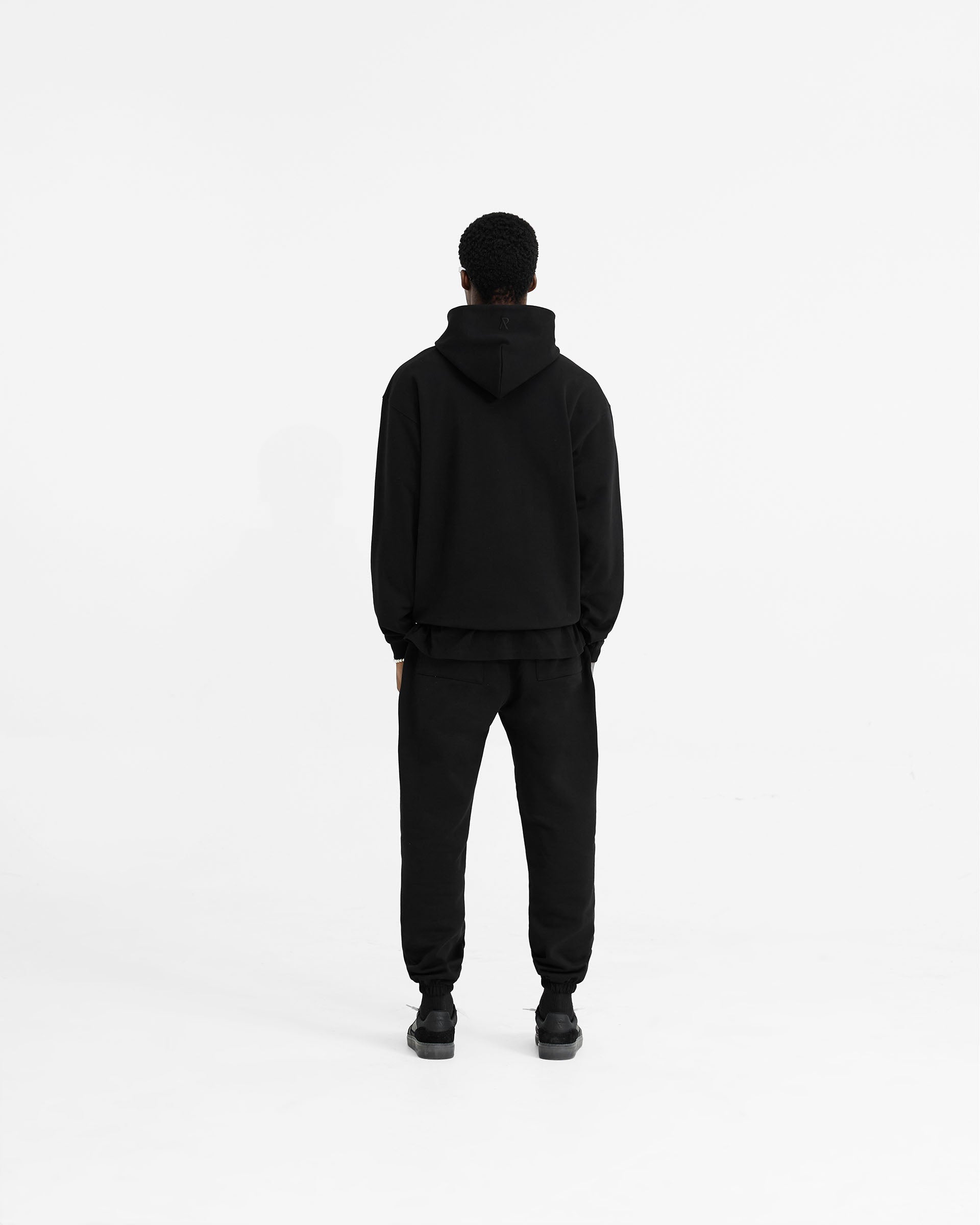 Initial Oversized Hoodie - Negro