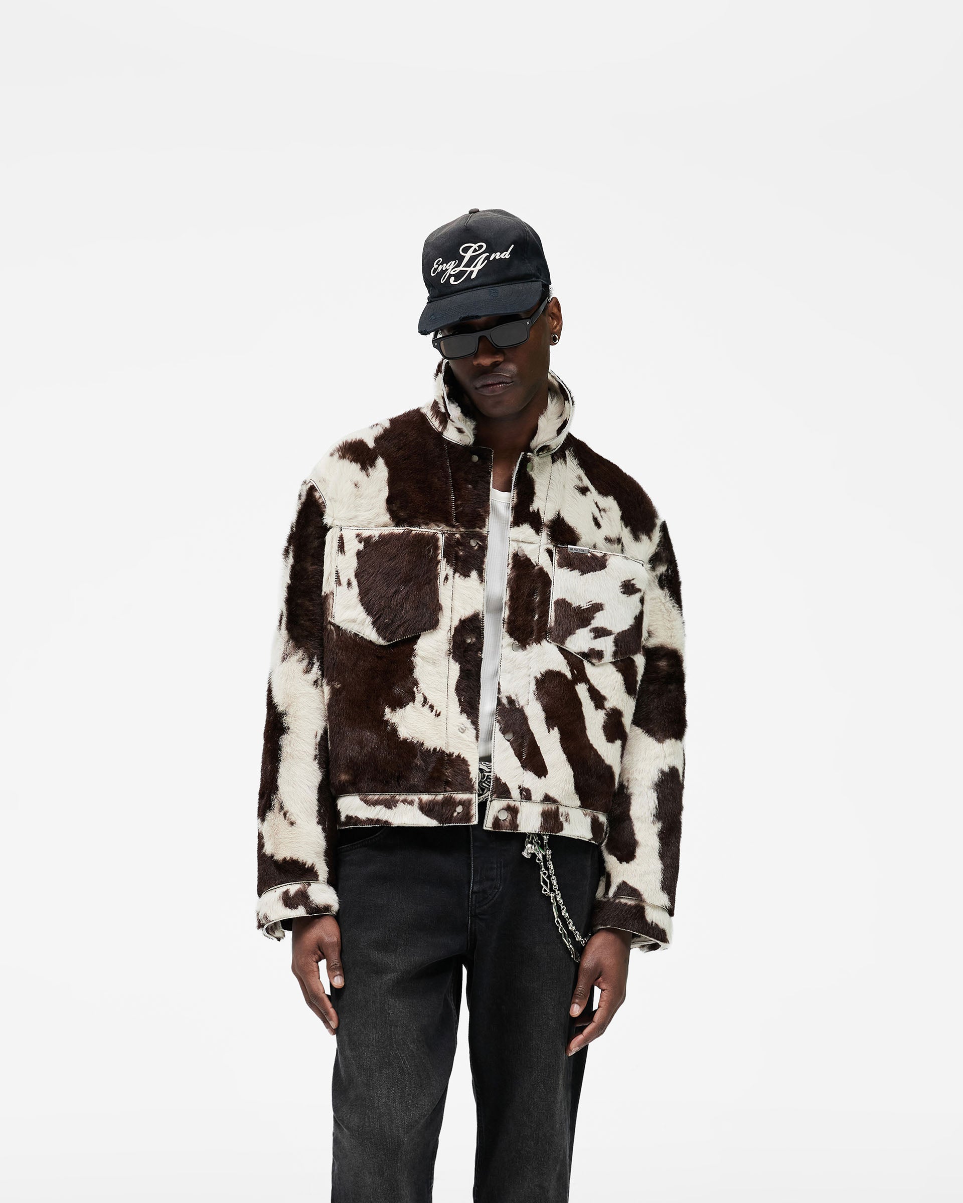 Cowhide Trucker Jacket - Multi