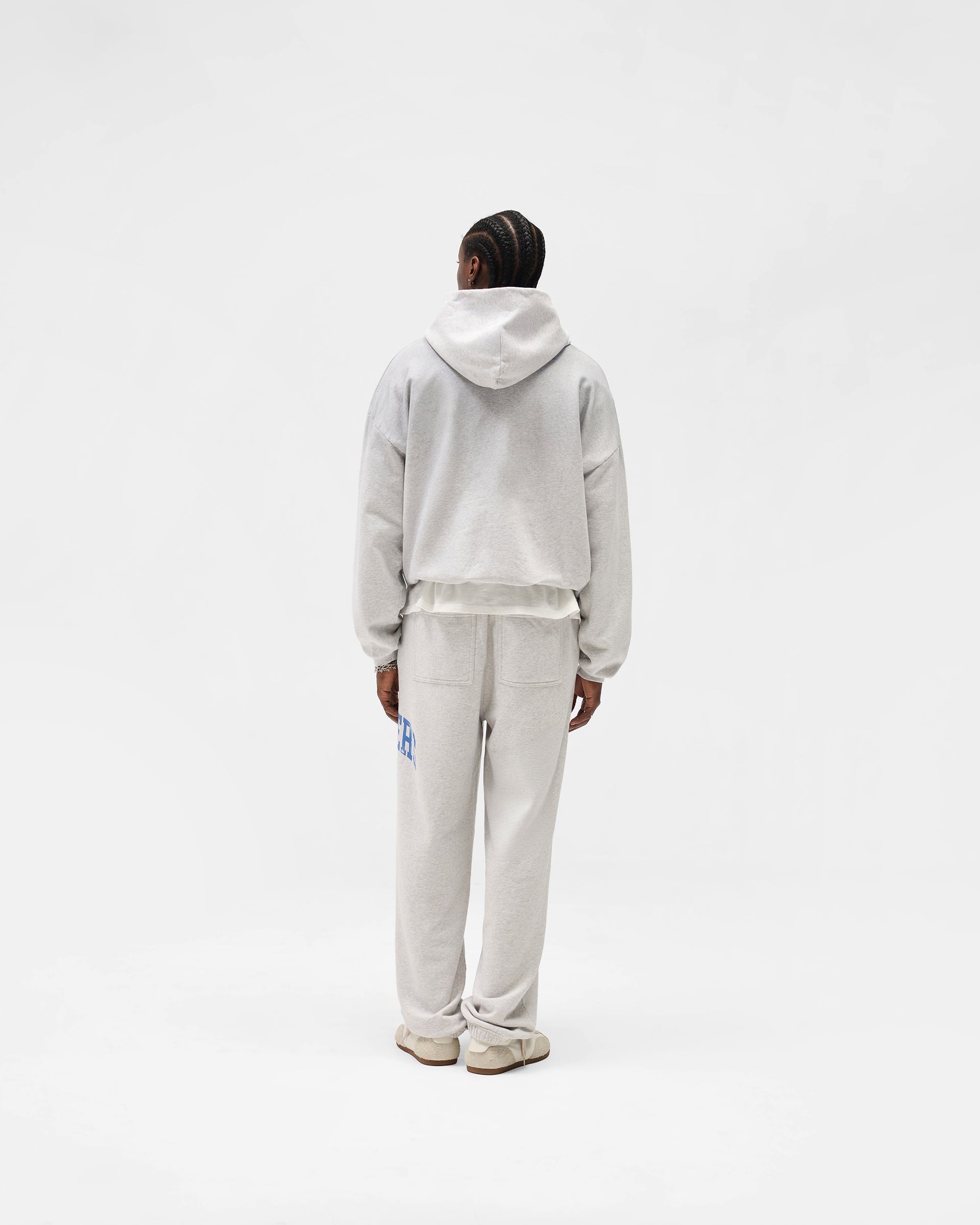 Represent Owners Club Zip Through Hoodie - Sprayed Ice Grey Marl