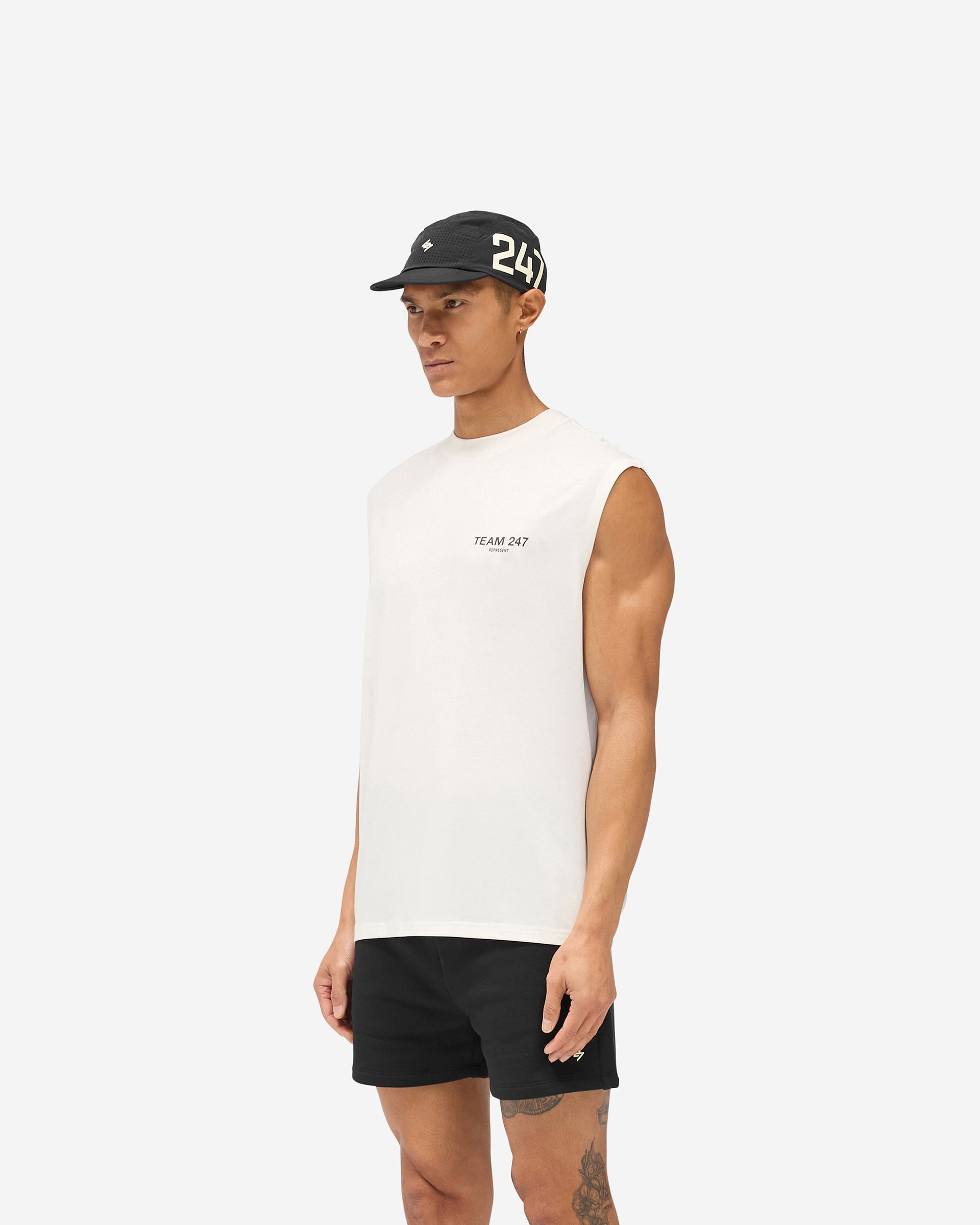 Team 247 Oversized Tank - Flat White