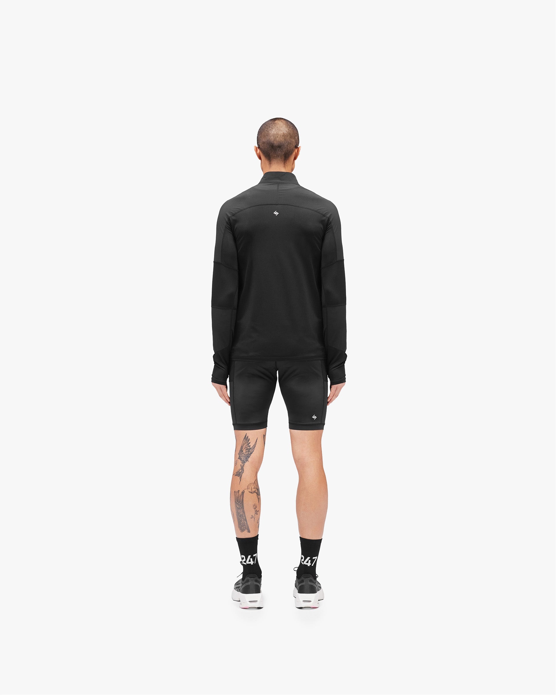 247 Run Quarter Zip - Jet Black