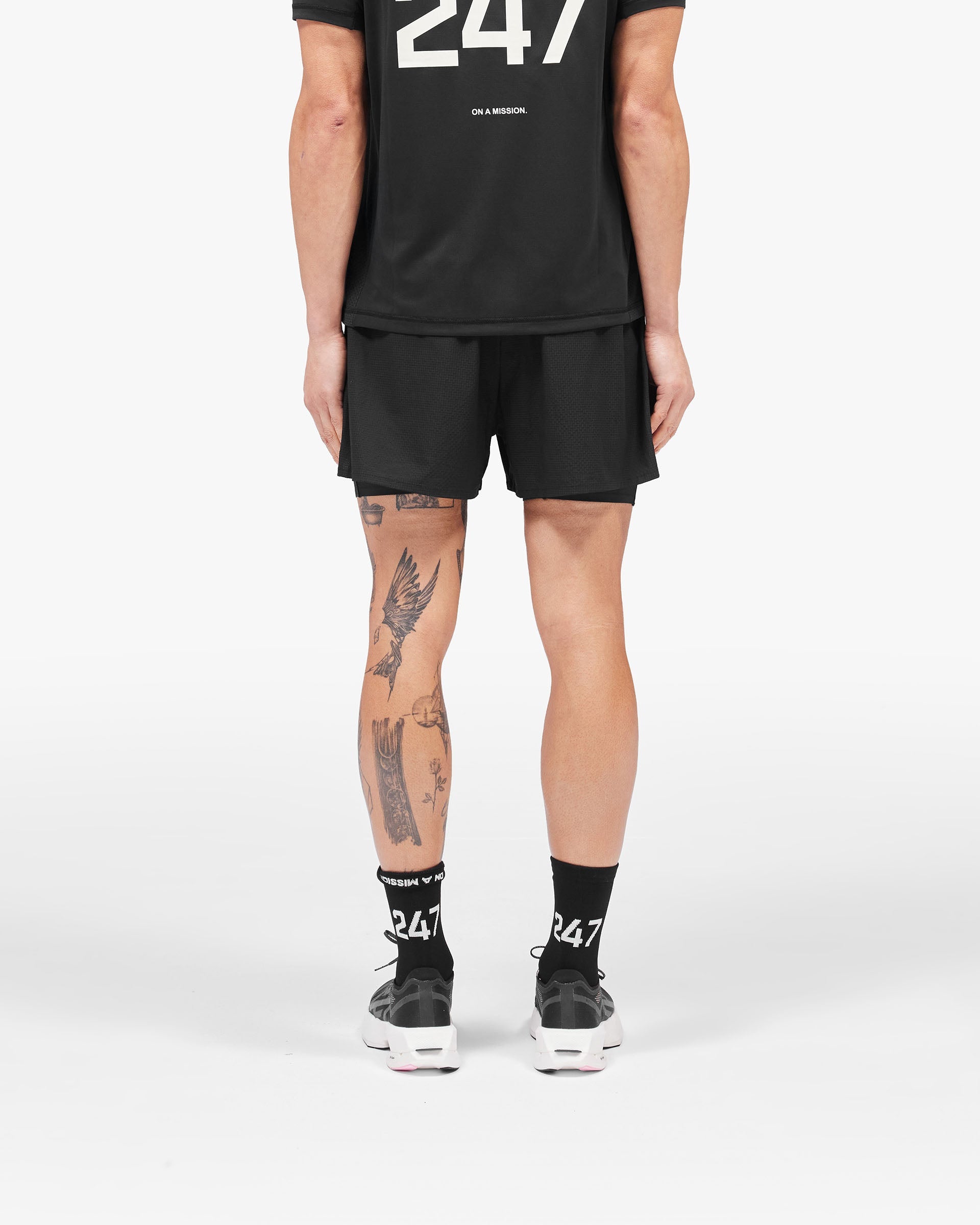247 Trail Short - Tiefschwarz