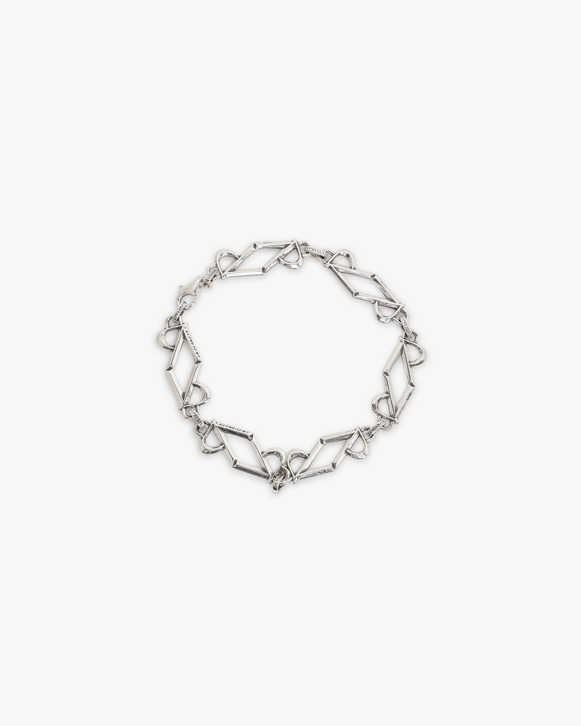 Initial Chain Bracelet - Silver